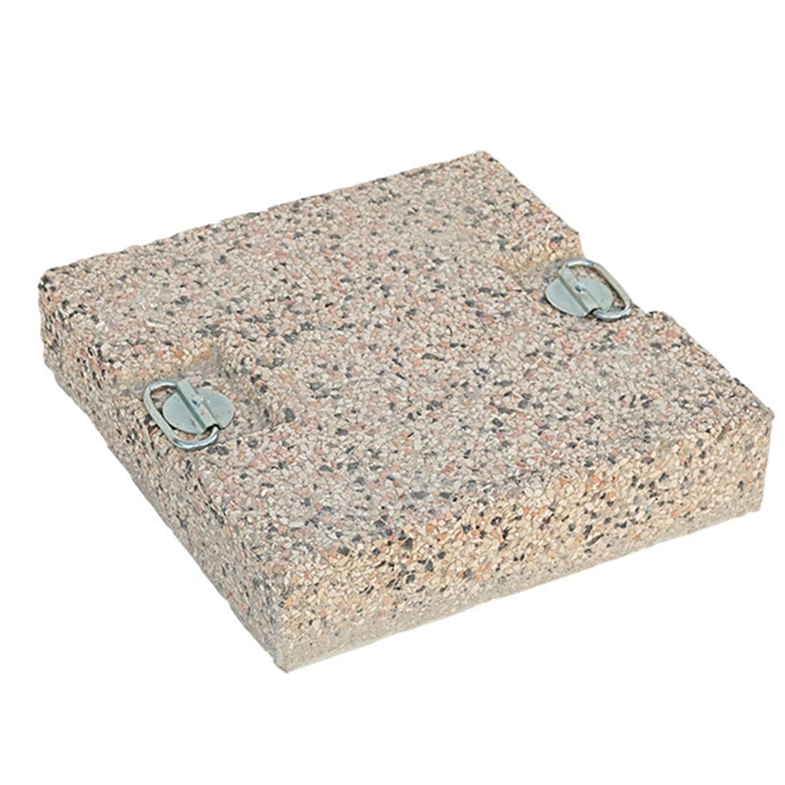 Marmetta con maniglie per ombrellone a braccio laterale da 60 kg in cemento "Made In Italiy" - 3