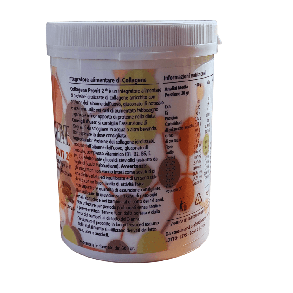 Scen Collagene Provit2 - Offerta PROMO scadenza 31/01/2025 Collagene idrolizzato tipo I e II ad altissima concentrazione arricchito con proteine dell'albume dell'uovo, potassio, vitamine B1, B2, B6, E, PP, C in 7 Keto DHEA Scen Scientific and Natural - Poggibonsi, commercioVirtuoso.it