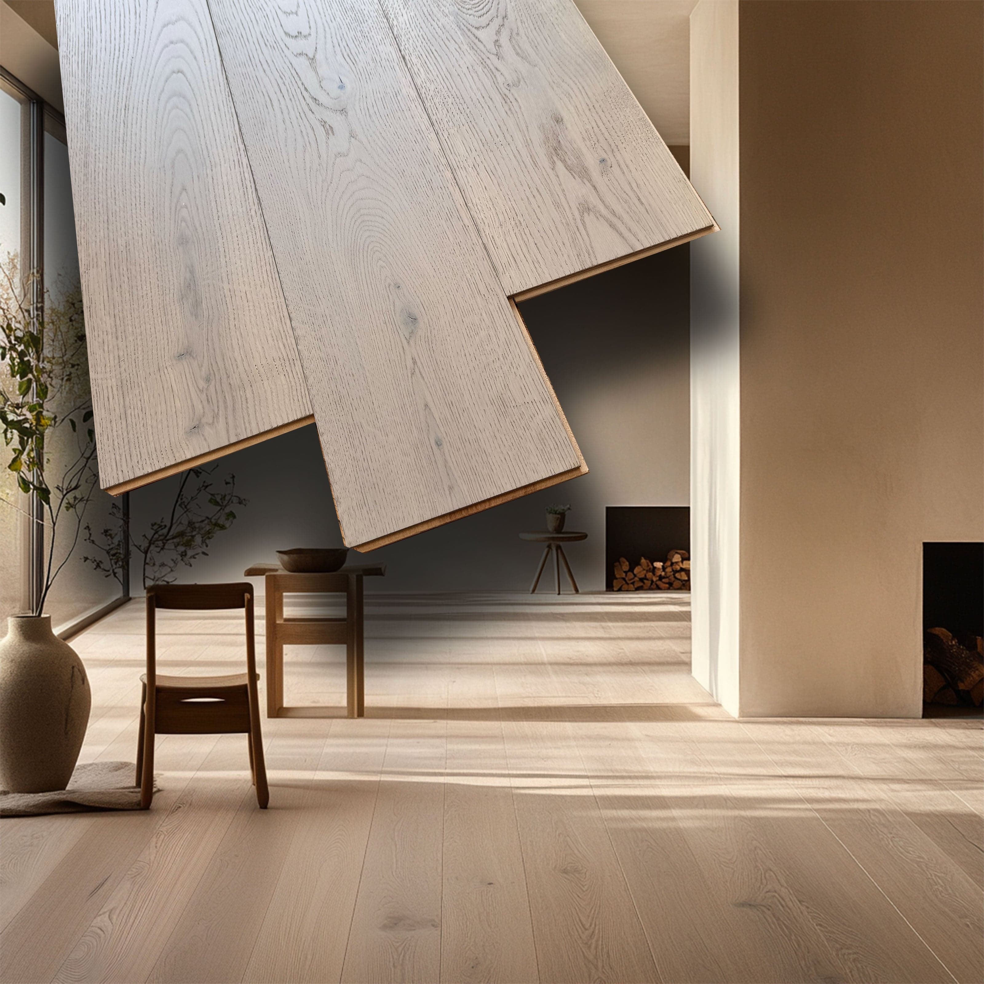 €34,99MQ *MEGA STOCK* Lotto da 52mq di Listone prefinito ROVERE RHODES Vern. bisell. Spazz. 14,5x180x700/1800mm (3 nobile)