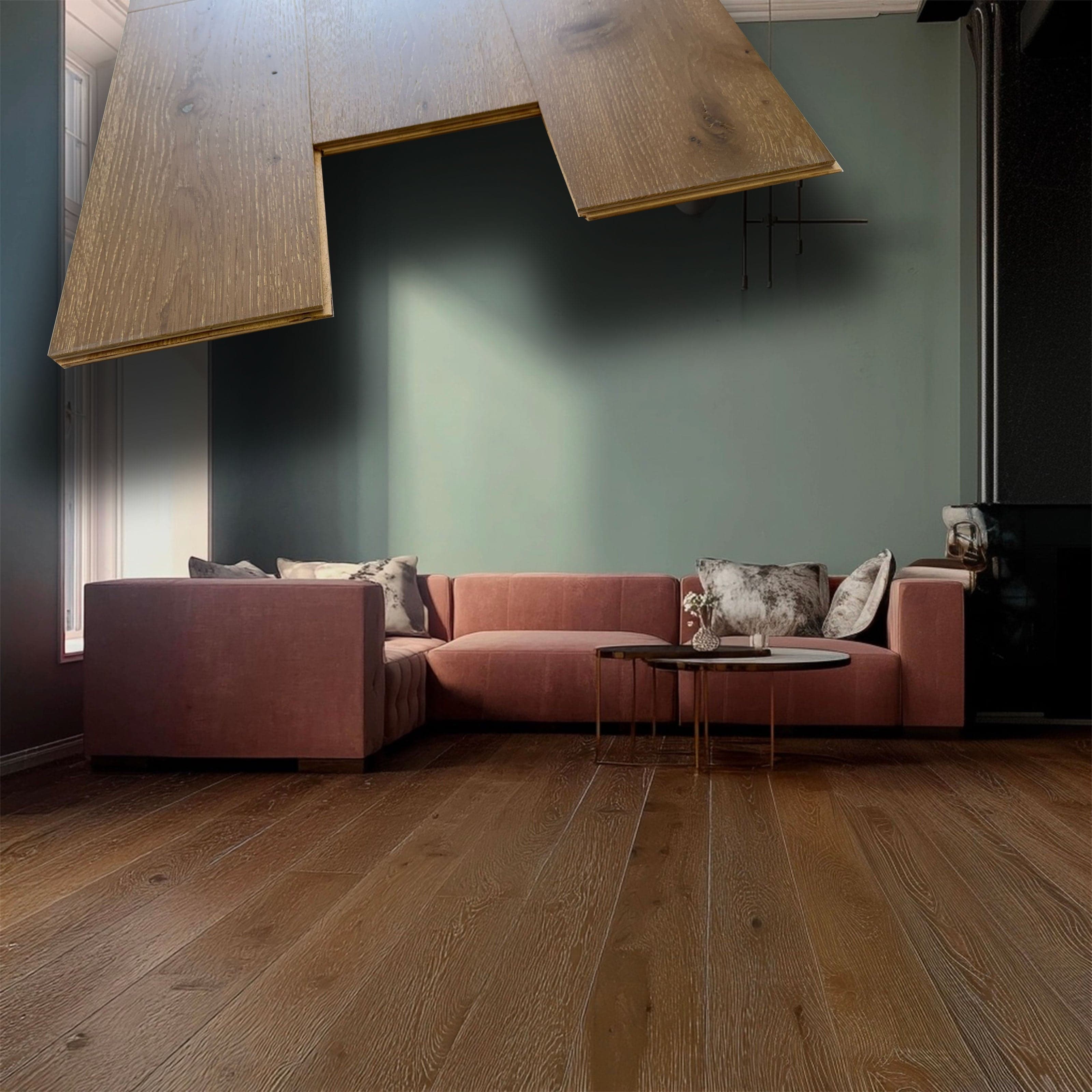 €23,99MQ *MEGA STOCK* Lotto da 23mq di Listone prefinito ROVERE MAISON Vern. bisell. Spazz. 12x180x400/1700mm (3 nobile)