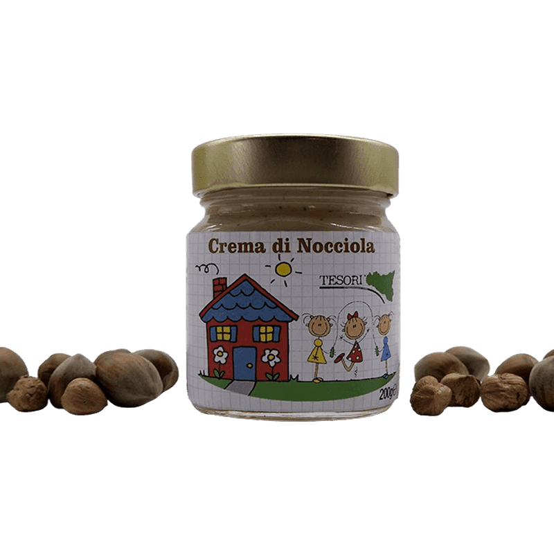 Cream Box Nocciola - Mandorle Creme Spalmabili Siciliane 200g in Creme e cioccolati spalmabili Tesori Di Sicilia - Nicosia, commercioVirtuoso.it