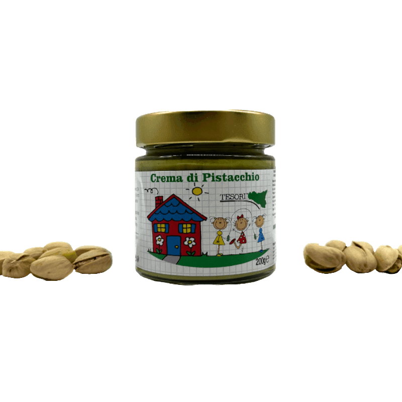 Crema Spalmabile di Pistacchio di Sicilia 200g in Pistacchi Tesori Di Sicilia - Nicosia, commercioVirtuoso.it