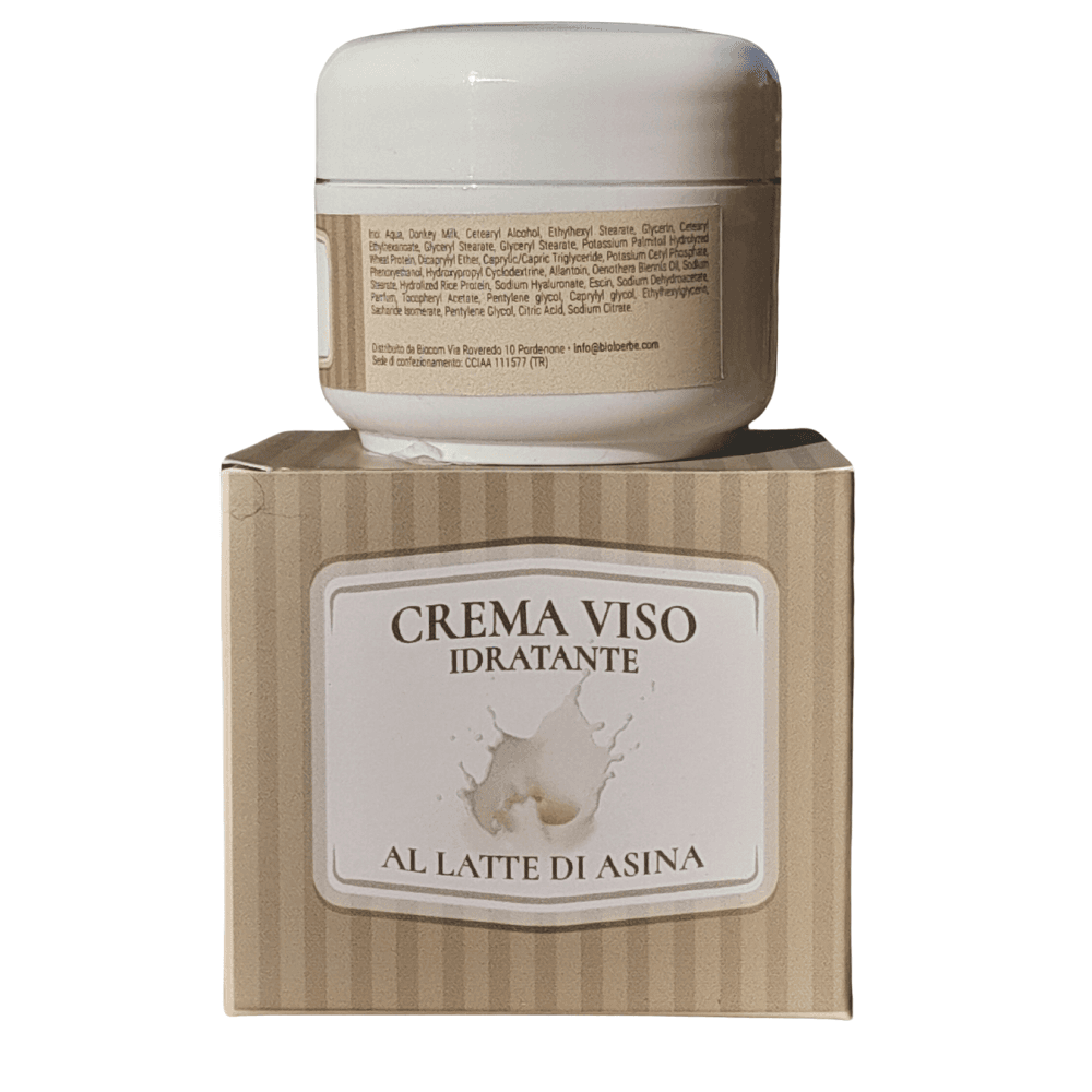 Crema viso idratante al Latte di Asina 50 ml - Bioloerbe in Creme Scen Scientific and Natural - Poggibonsi, commercioVirtuoso.it