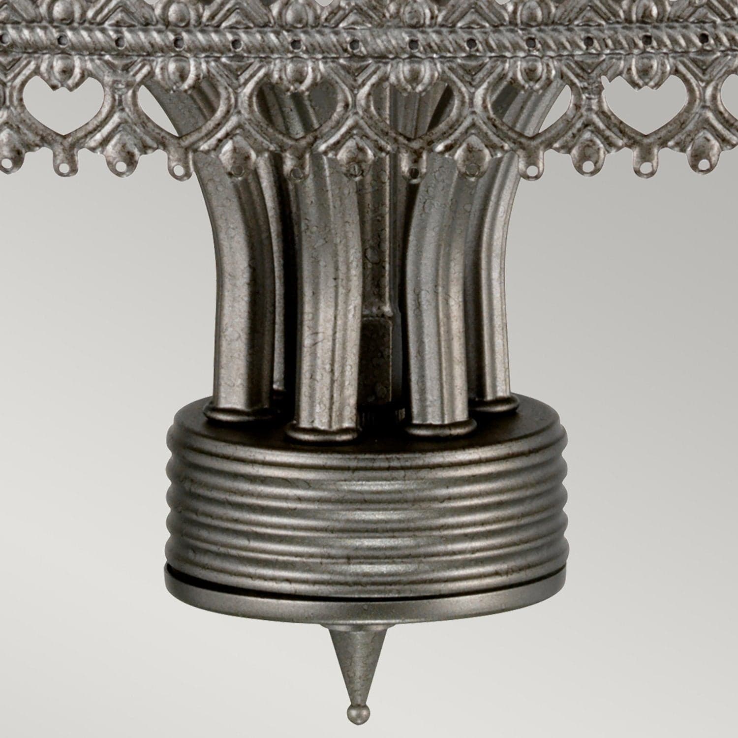 Lampadario Industrial Nordico Crown Acciaio Ferro Cancello 6 Luci E14 in Lampade a sospensione LuceArt - Montecorvino Pugliano, commercioVirtuoso.it