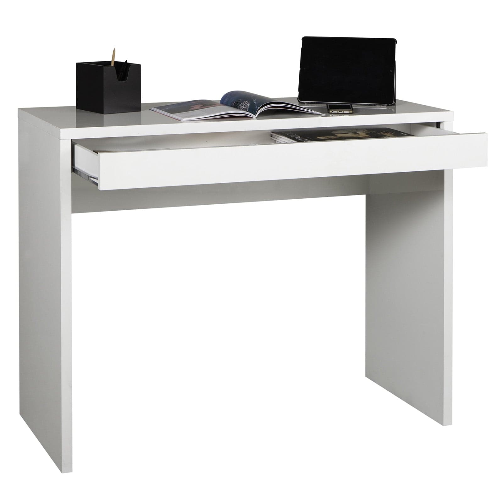 Scrivania da ufficio e cameretta con 1 cassetto postazione porta pc 100 cm "Made in Italy" in Postazioni di lavoro per computer Decor Space - Altamura, commercioVirtuoso.it
