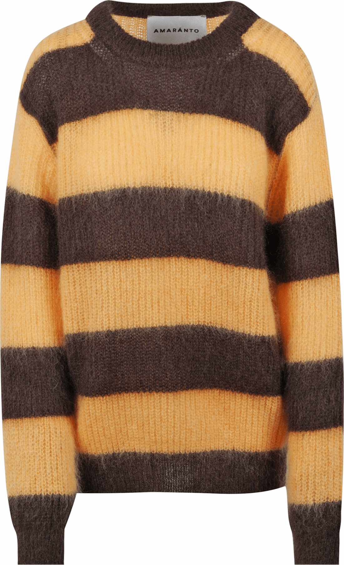 AMARANTO Amaranto - Maglia - 461290 - Giallo/Marrone da donna in Felpe senza cappuccio Drestige - Casamassima, commercioVirtuoso.it