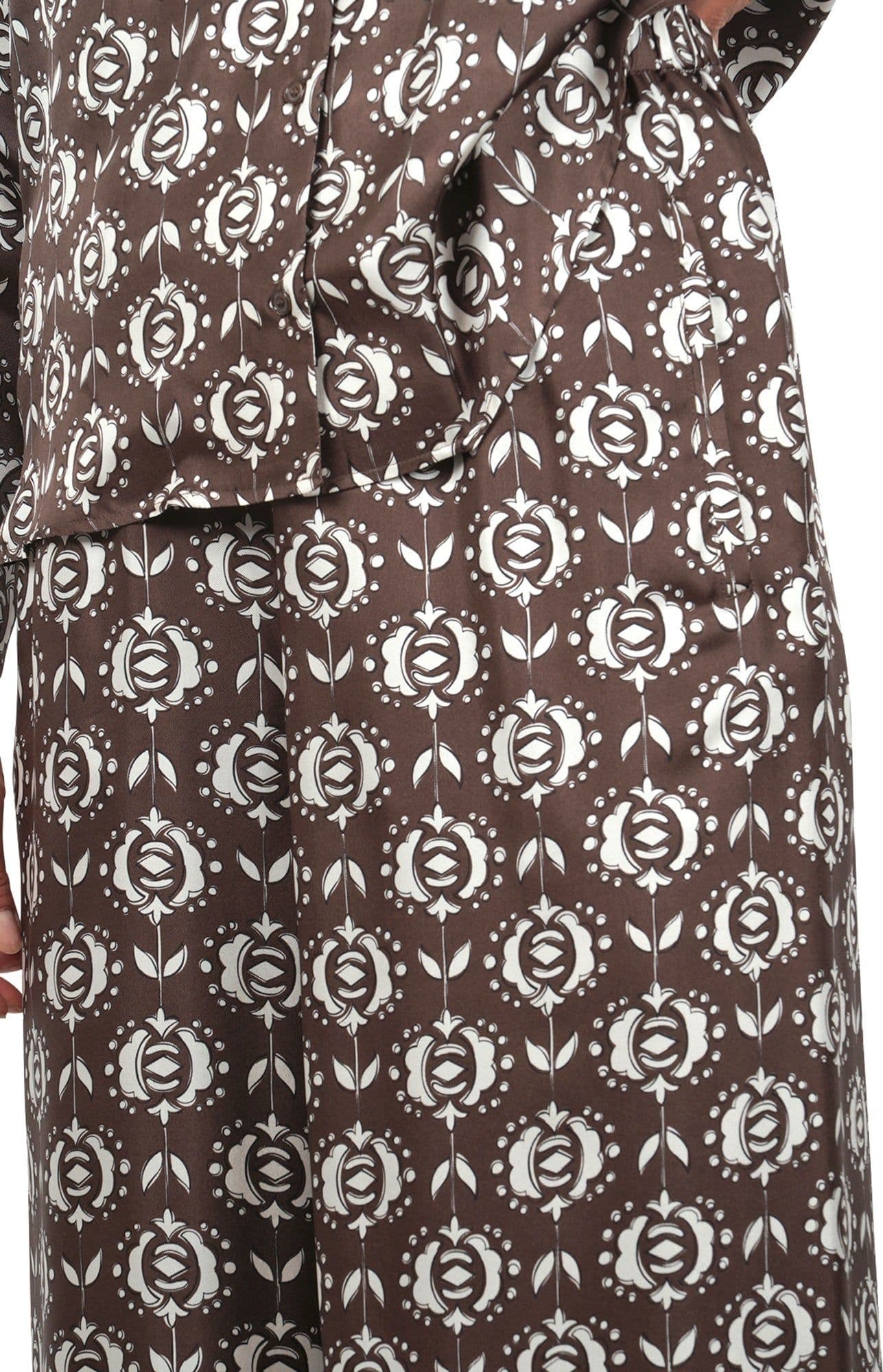 WEEKEND MAXMARA Weekend MaxMara - Pantalone - 460888 - Marrone/Bianco da donna in Pantaloni Drestige - Casamassima, commercioVirtuoso.it
