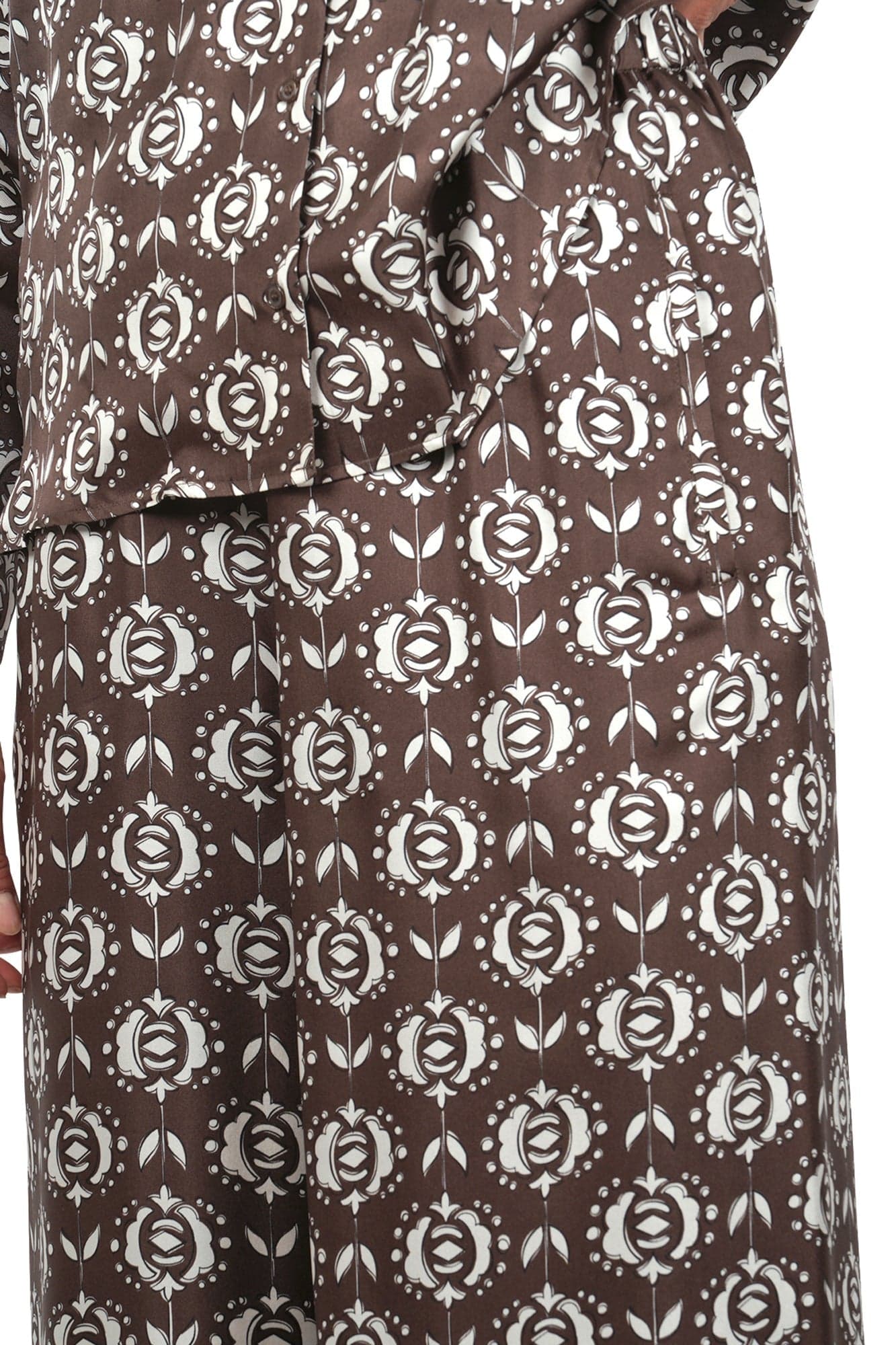 WEEKEND MAXMARA Weekend MaxMara - Pantalone - 460888 - Marrone/Bianco da donna in Pantaloni Drestige - Casamassima, commercioVirtuoso.it