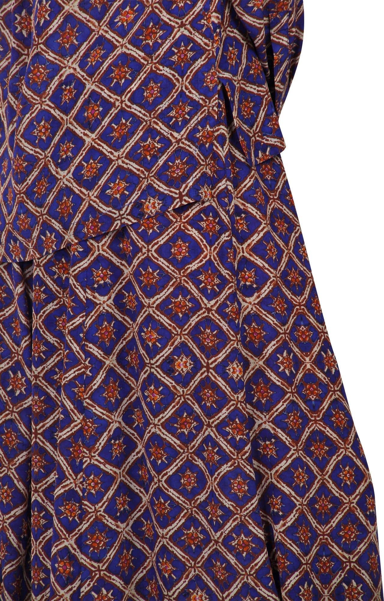 MALIPARMI Maliparmi - Pantalone - 450750 - Blu/Marrone da donna in Pantaloni Drestige - Casamassima, commercioVirtuoso.it