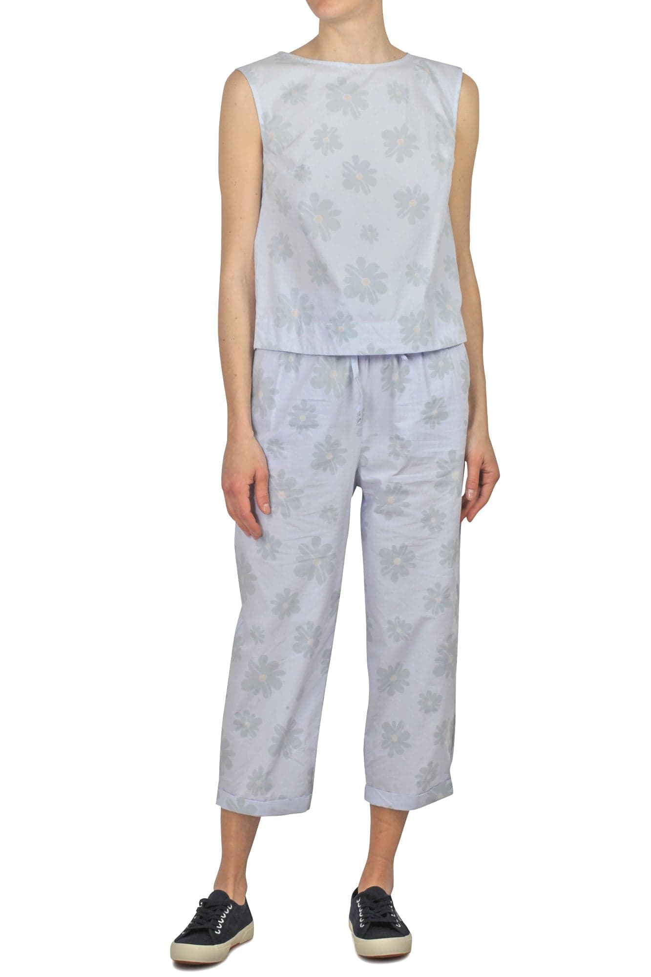 ALESSIA SANTI Alessia Santi - Pantalone - 450150 - Fantasia Azzurro da donna in Pantaloni Drestige - Casamassima, commercioVirtuoso.it