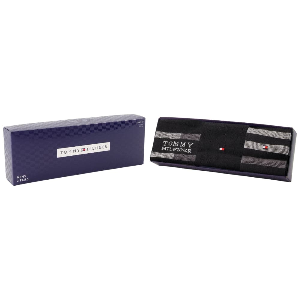 Tommy Hilfiger gift box 3 paia di calzini neri 701235376002 in Calze Prodotti di Classe - Nocera Superiore, commercioVirtuoso.it