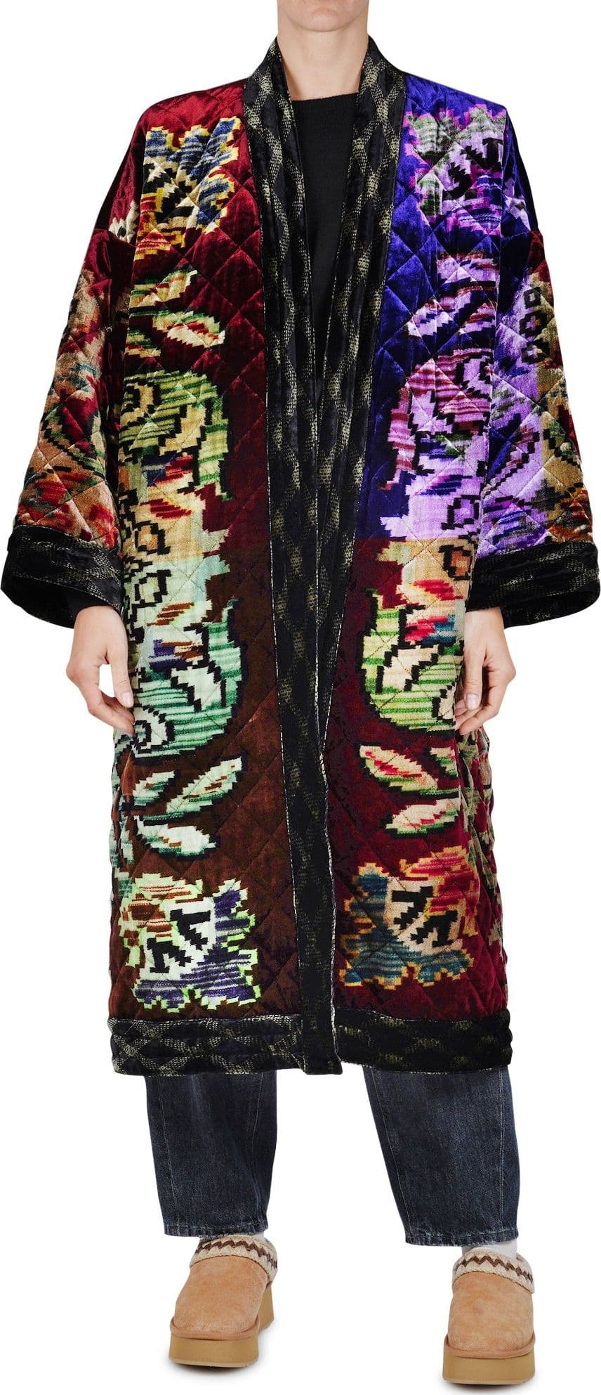 PIERRE-LOUIS MASCIA Pierre-Louis Mascia - Kimono - 460159 - Viola/Bordeaux da donna in Accappatoi e vestaglie Drestige - Casamassima, commercioVirtuoso.it