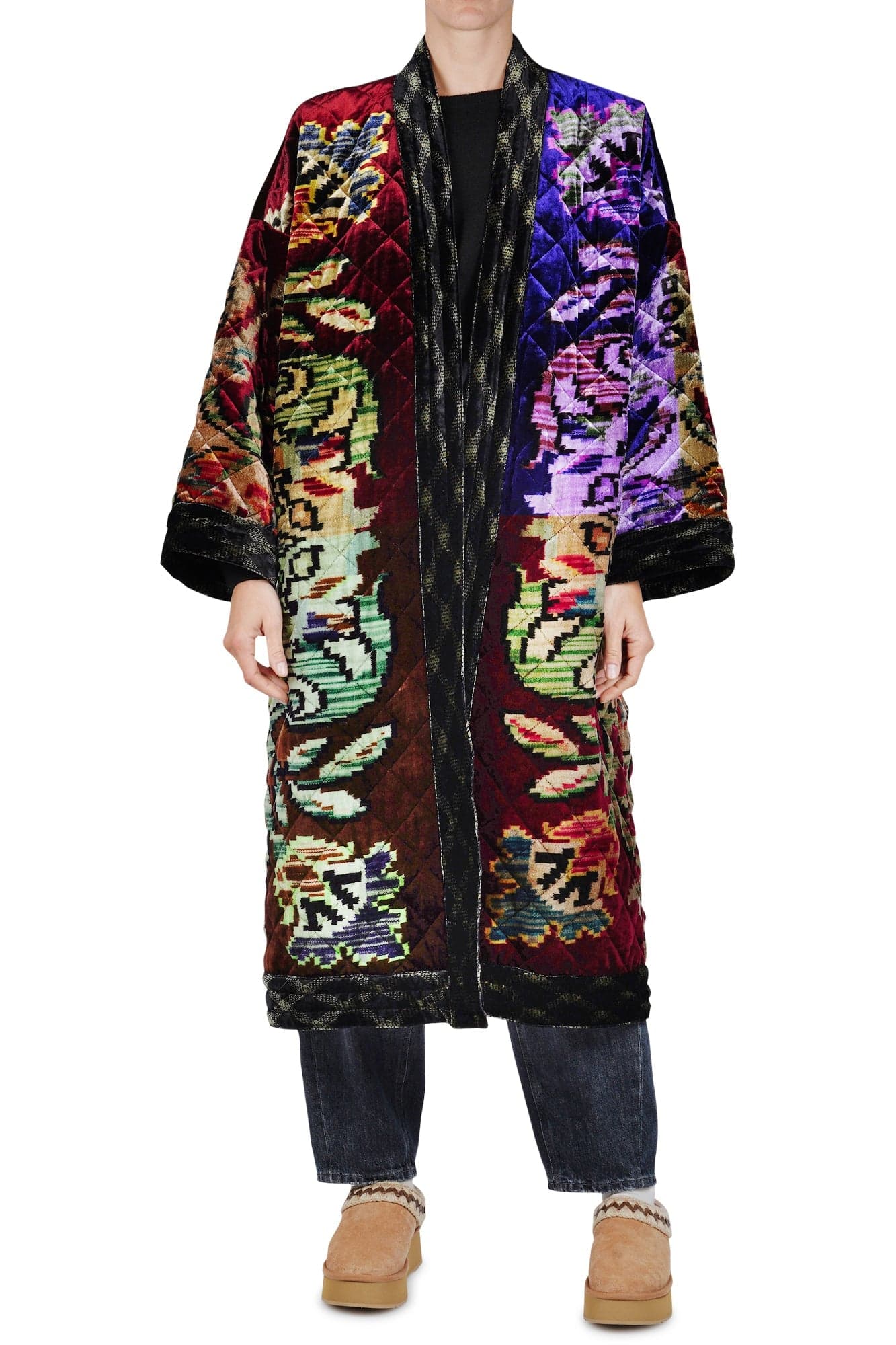 PIERRE-LOUIS MASCIA Pierre-Louis Mascia - Kimono - 460159 - Viola/Bordeaux da donna in Accappatoi e vestaglie Drestige - Casamassima, commercioVirtuoso.it