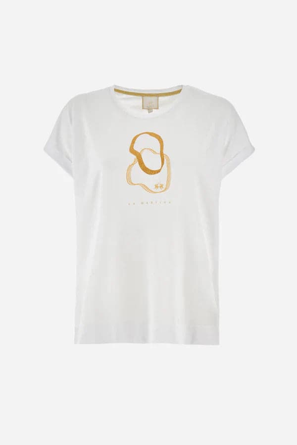 La Martina t-shirt donna in  Broadway Red - Barletta, commercioVirtuoso.it