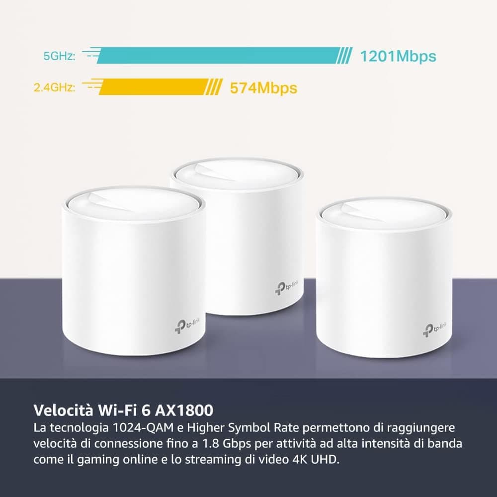 TP-Link Deco X20 AX1800 Amplificatore Di Segnale Wi-Fi 6 Mesh Dual Band - 3 Pezzi in Autocategorizzazione Prezzo Bomba Store - Casalnuovo di Napoli, commercioVirtuoso.it