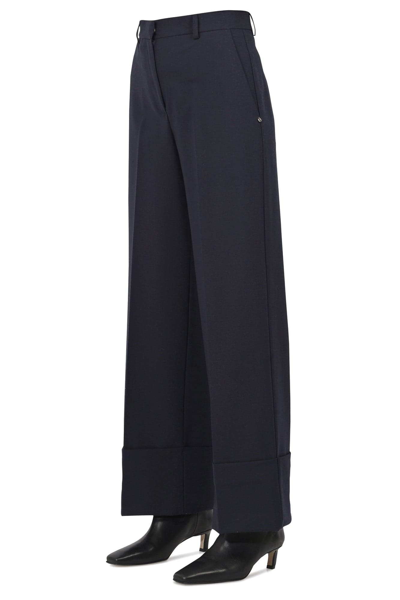 OTTOD'AME Ottod'ame - Pantalone - 461142 - Blu da donna in Pantaloni Drestige - Casamassima, commercioVirtuoso.it