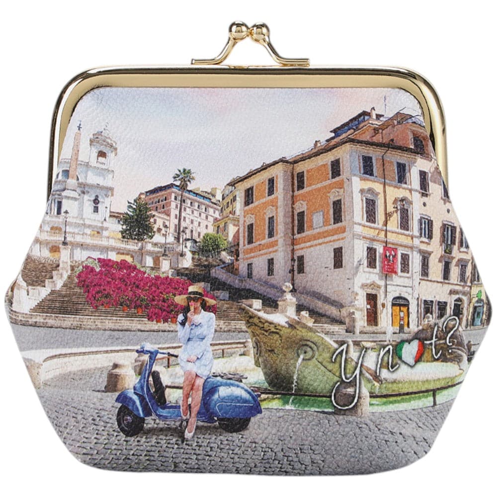 YNot potamonete coin wallet stampa Vacanza Romana YES586S5