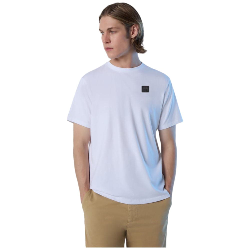 North Saisl t-shirt bianca Basic Stretch 692981 in T-shirt Prodotti di Classe - Nocera Superiore, commercioVirtuoso.it