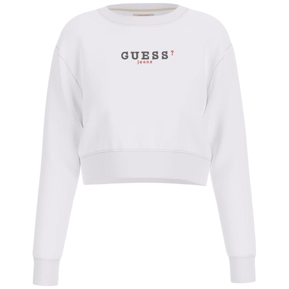 Guess jeans felpa bianca W5RQ28 K68I4 G011