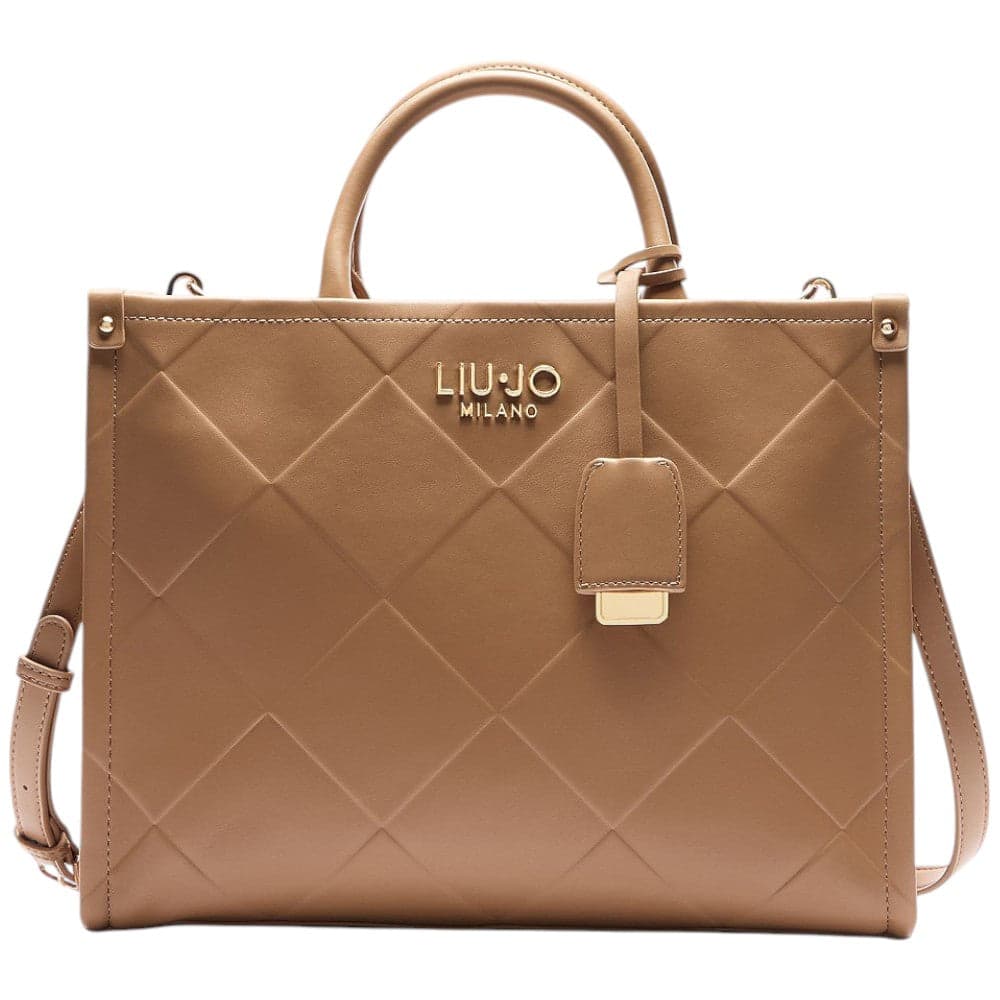 Liu Jo borsa tote media cammello Ridhi AA5206E0778