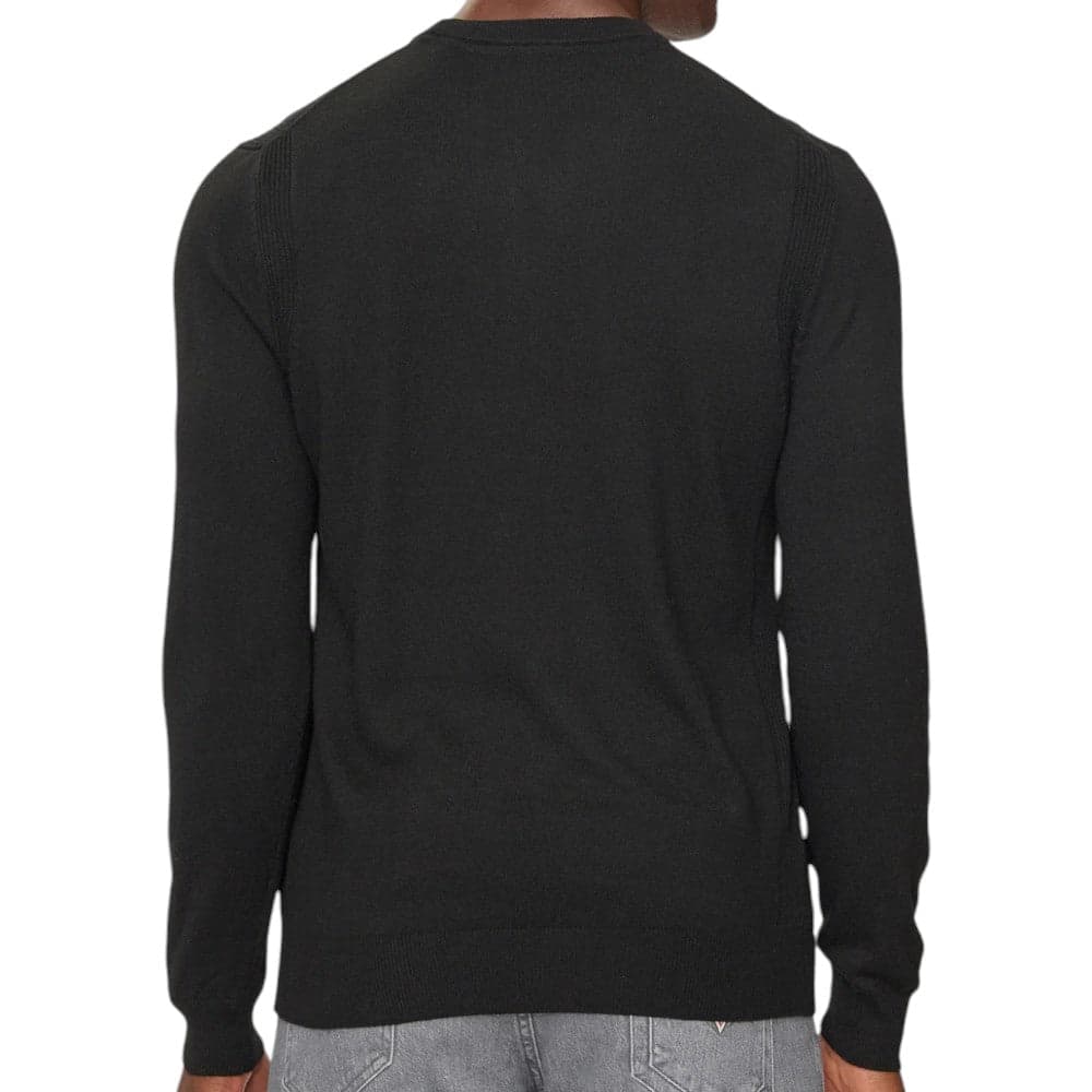 Guess pullover nero logo jacquard Edgar M4BR06 Z3H82 JBLK in Felpe senza cappuccio Prodotti di Classe - Nocera Superiore, commercioVirtuoso.it