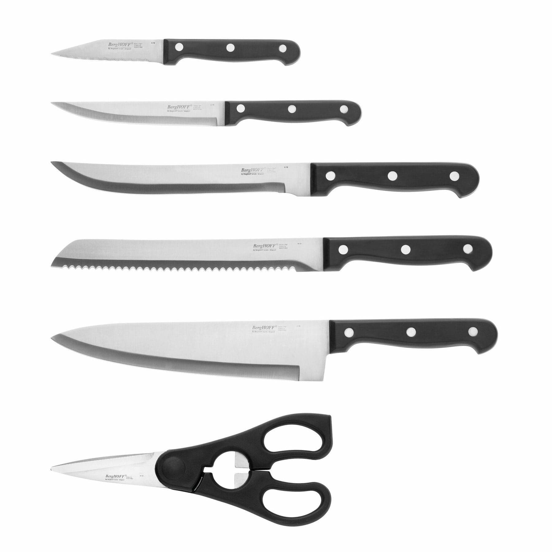 Set coltelli Berghoff Essential  Legno, Acciaio inossidabile in Set di coltelli da cucina The King Luxury - San Marcellino, commercioVirtuoso.it