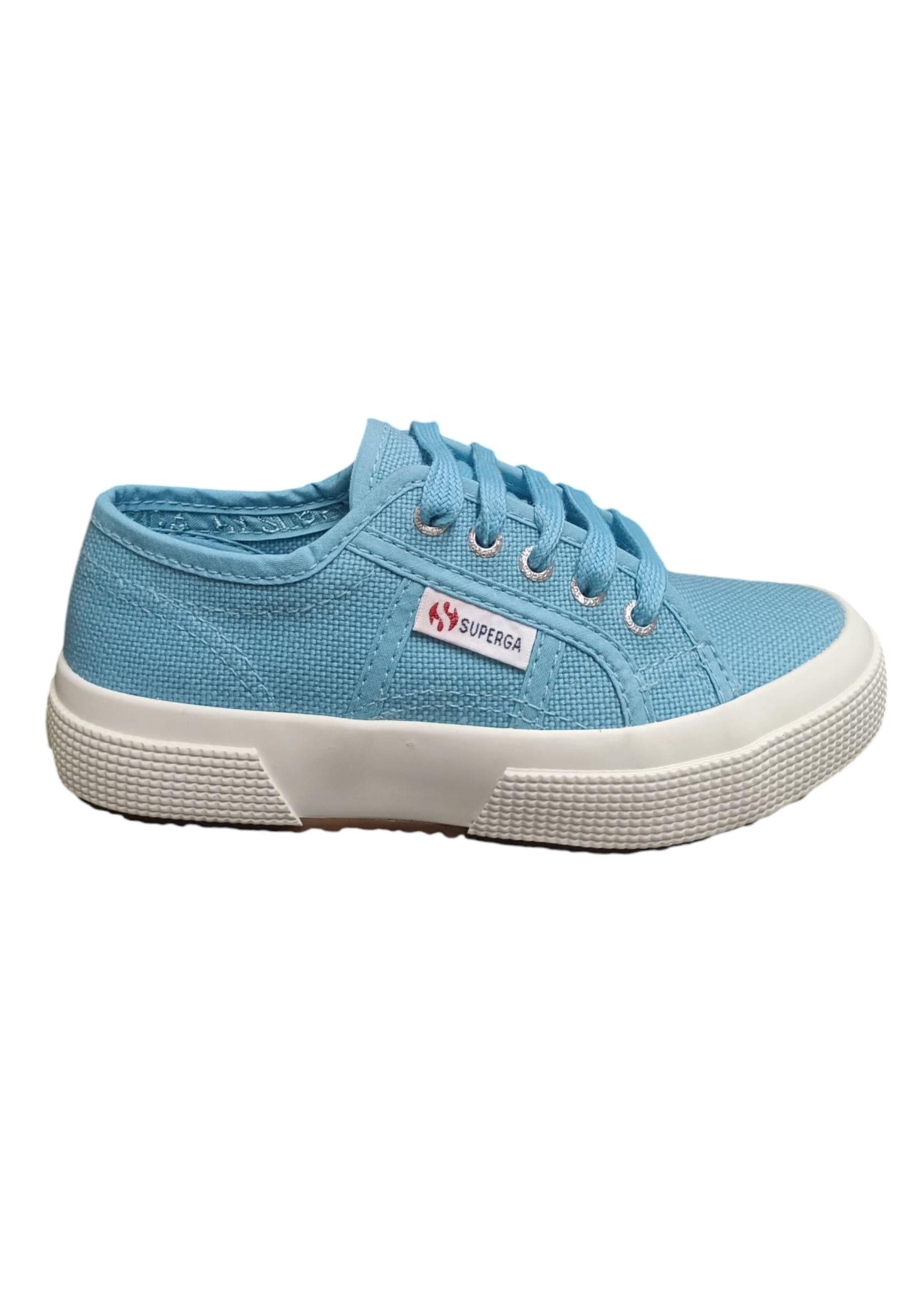Scarpe sneakers Bambini e ragazzi SUPERGA COTU CLASSIC  celeste-bianco laccio - 6