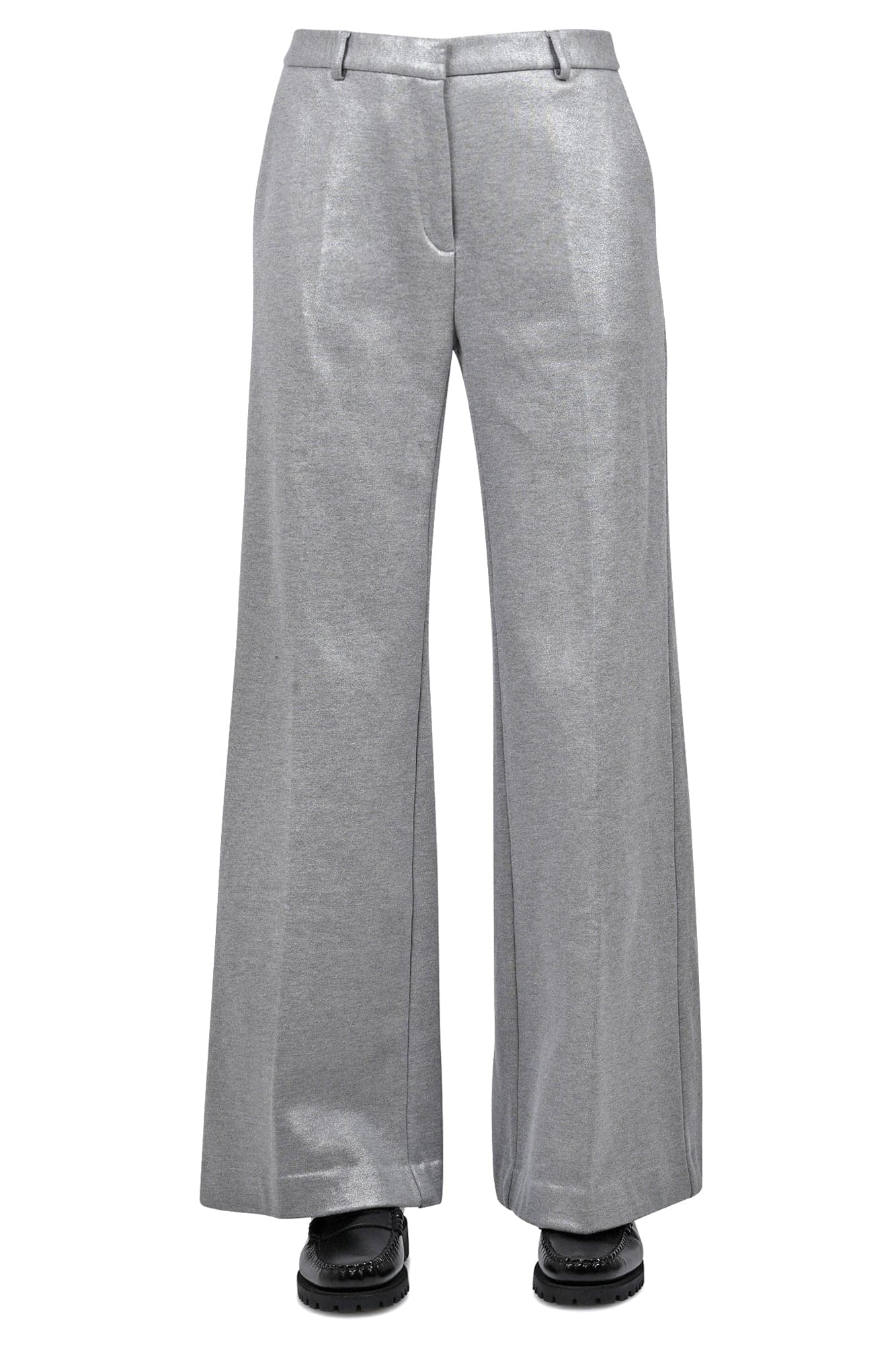 OTTOD'AME Ottod'ame - Pantalone - 461355 - Argento da donna in Pantaloni Drestige - Casamassima, commercioVirtuoso.it