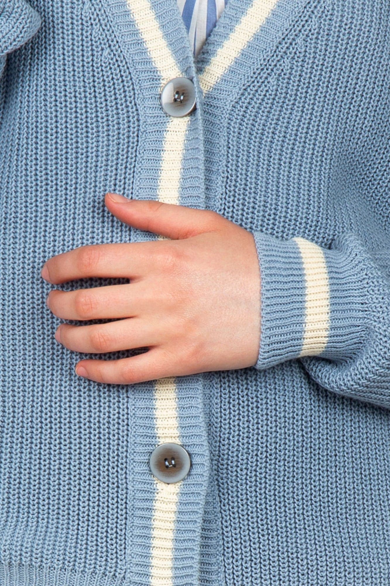 LA FEMME BLANCHE La Femme Blanche - Cardigan - 451434 - Azzurro da donna in Cardigan Drestige - Casamassima, commercioVirtuoso.it