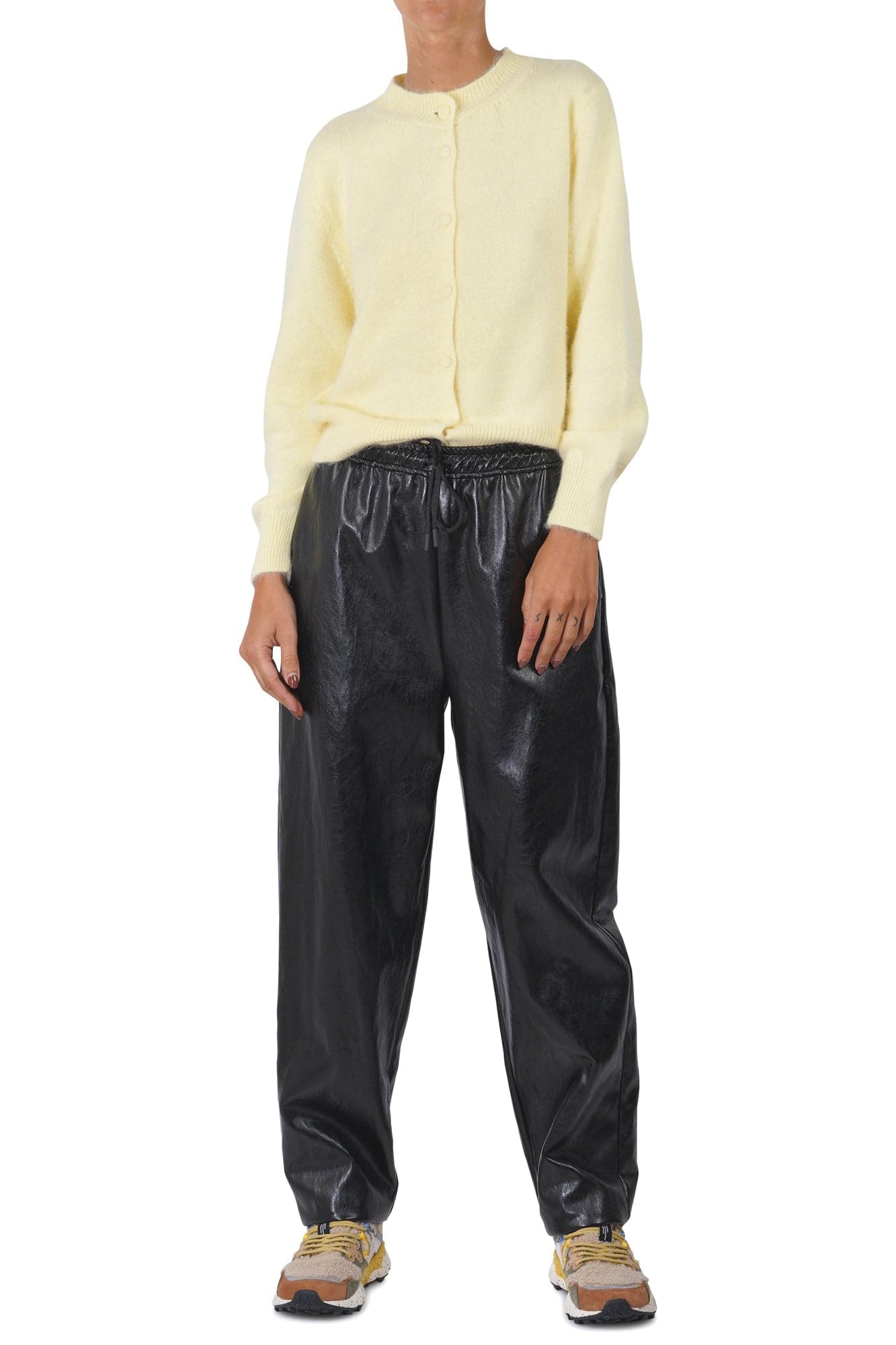 SOLOTRE Solotre - Pantalone - 460766 - Nero da donna in Pantaloni Drestige - Casamassima, commercioVirtuoso.it
