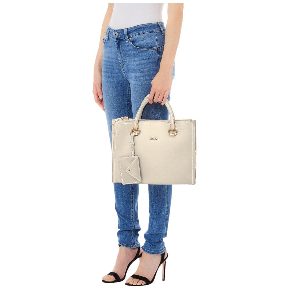 Liu Jo borsa satchel creama linea Manhattan AA5008E0058 Borse Liu Jo