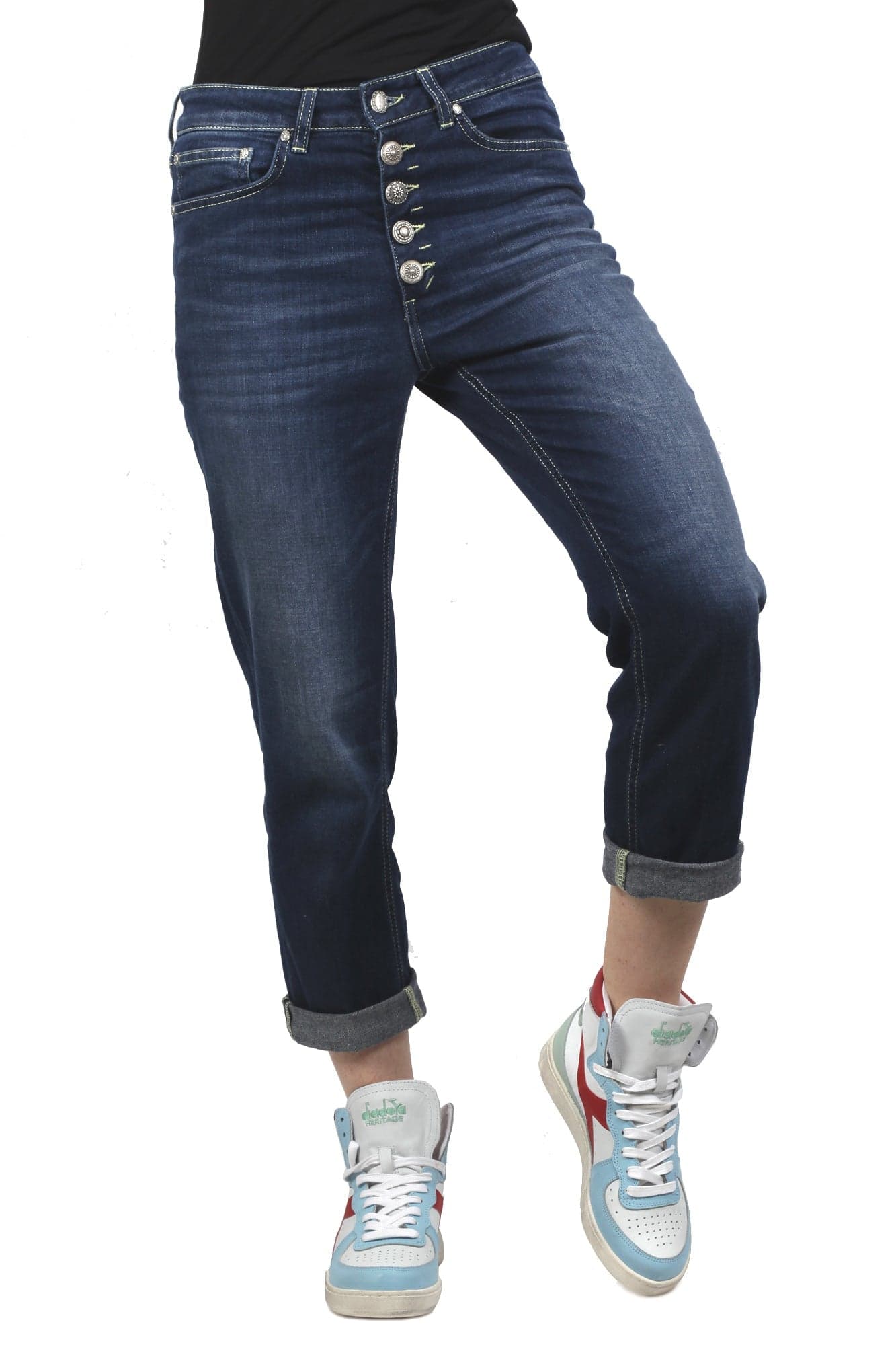 Diadora - Sneakers - 410934 - Bianco/Azzurro da donna in Sneaker casual Drestige - Casamassima, commercioVirtuoso.it