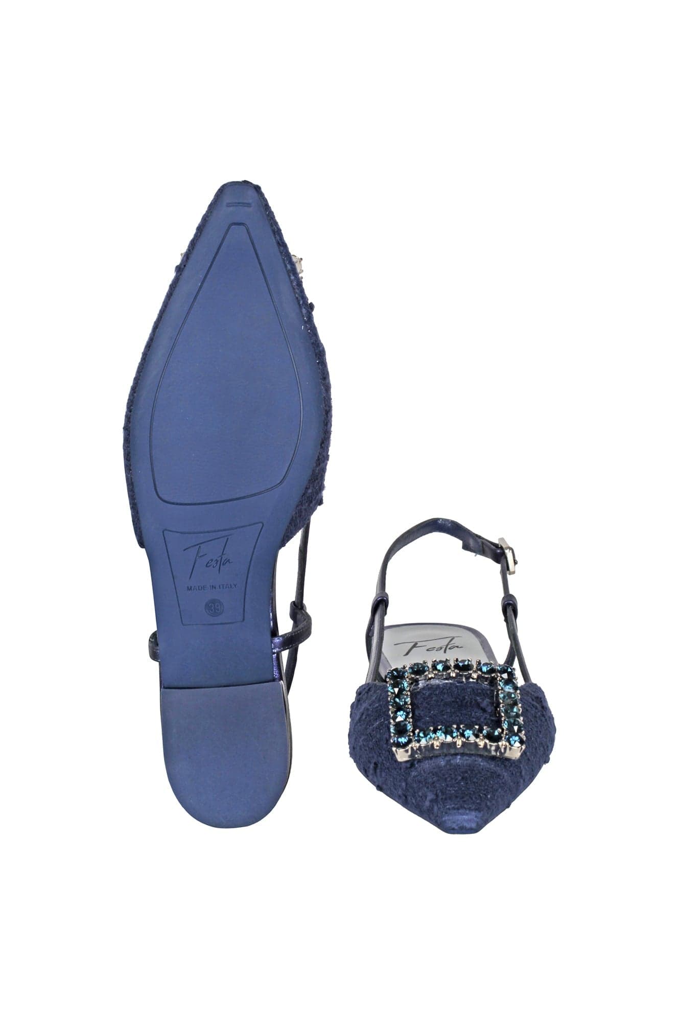 Roberto Festa - Scarpe basse - 451007 - Blu da donna in Scarpe col tacco Drestige - Casamassima, commercioVirtuoso.it