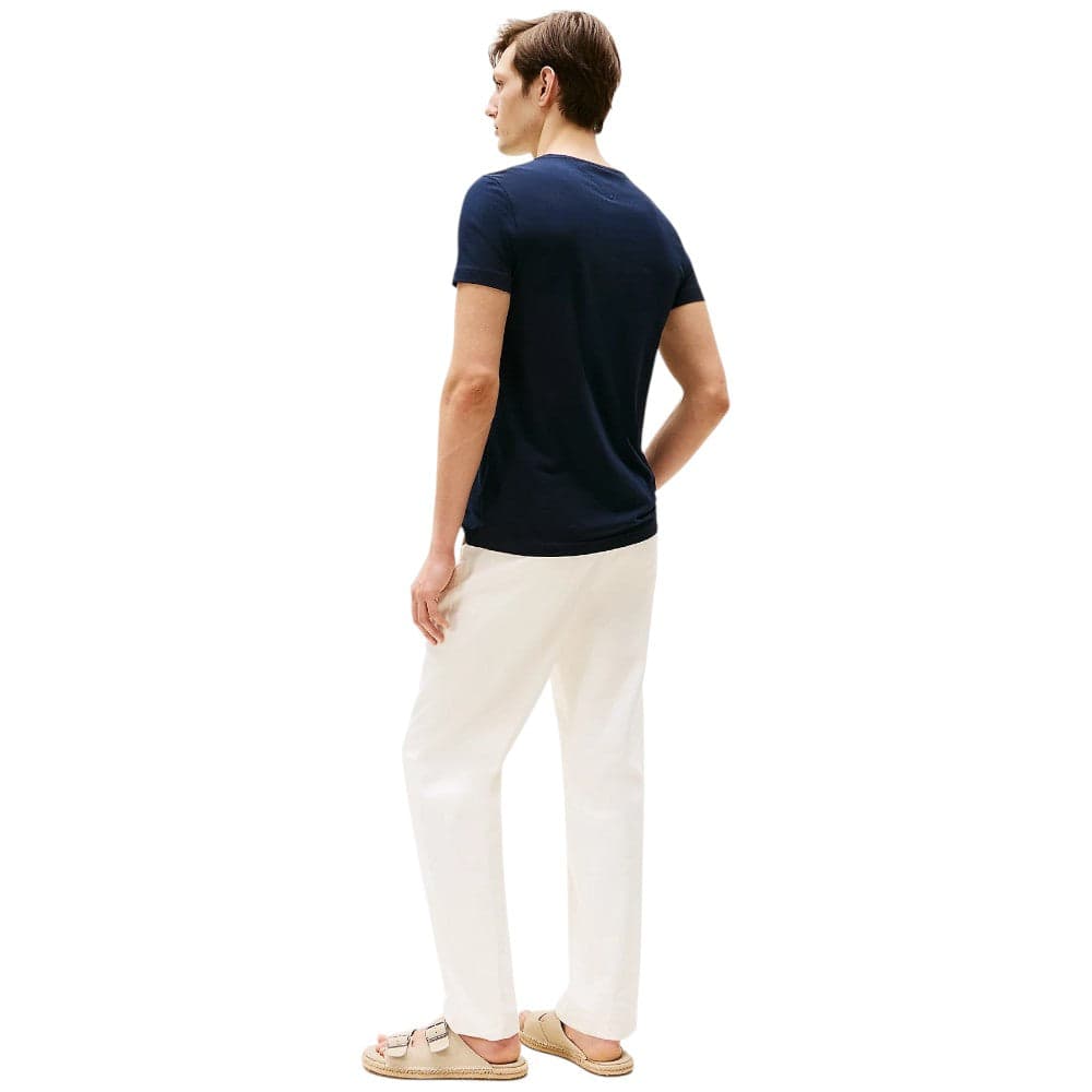 Tommy Hilfiger t-shirt blu flex stretch slim MW0MW27539DW5 T-shirt Tommy Hilfiger