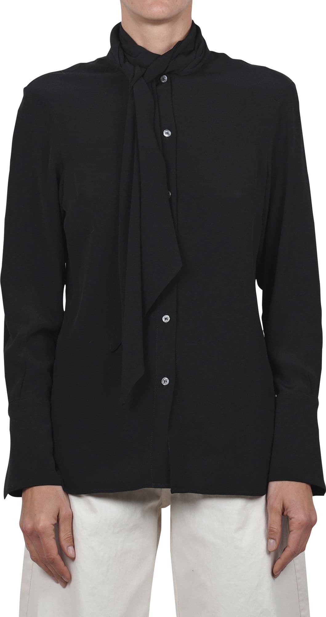 GRIFONI Grifoni - Camicia - 461275 - Nero da donna in Bluse e camicie Drestige - Casamassima, commercioVirtuoso.it