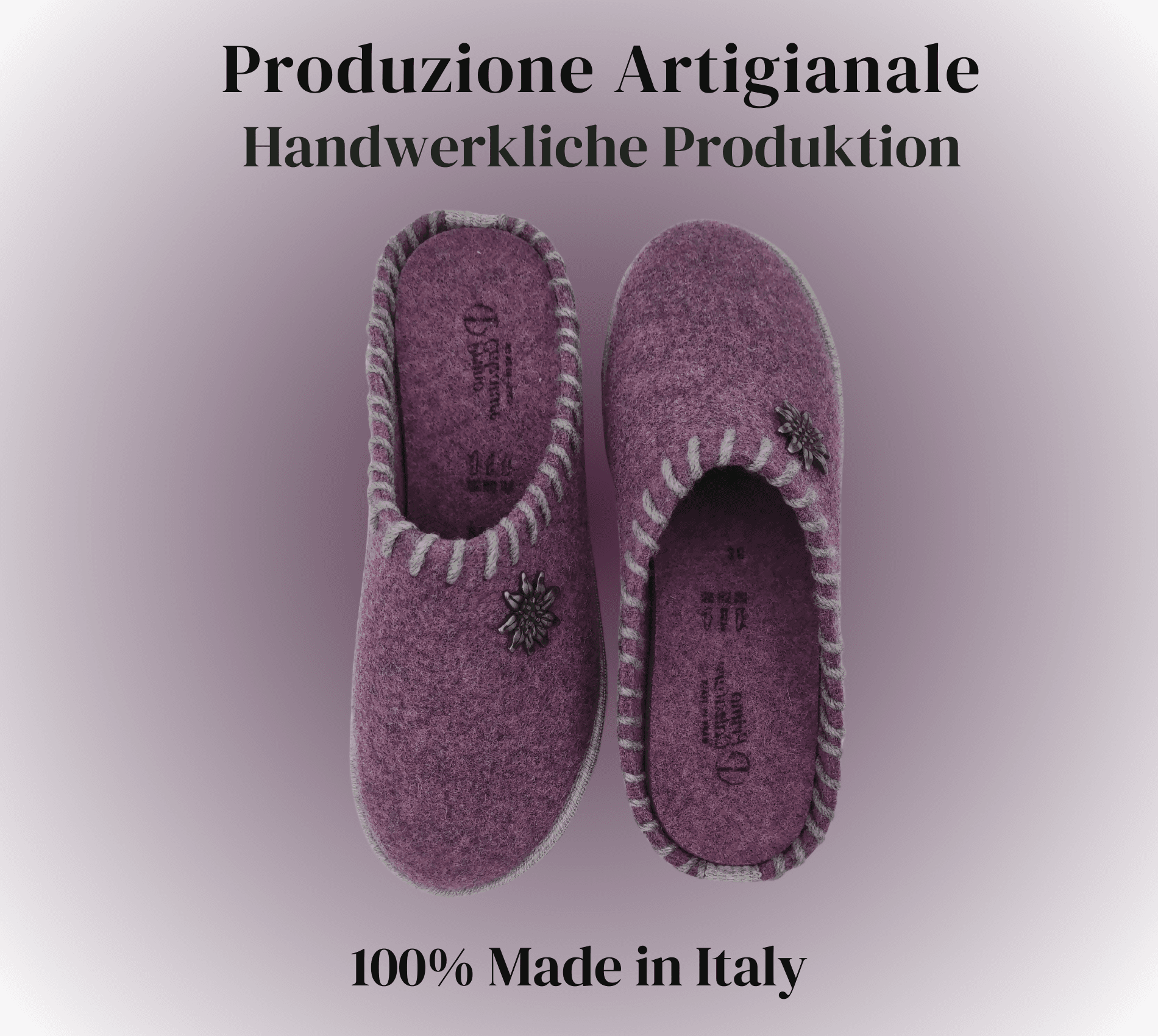 Le Originali Tirolesi Ciabatte Donna in Vera Lana Cotta, Pantofole Invernali 100% Made in Italy, Artigianato Ecosostenibil in Ciabatte moda Primo Calzature - Venezia, commercioVirtuoso.it