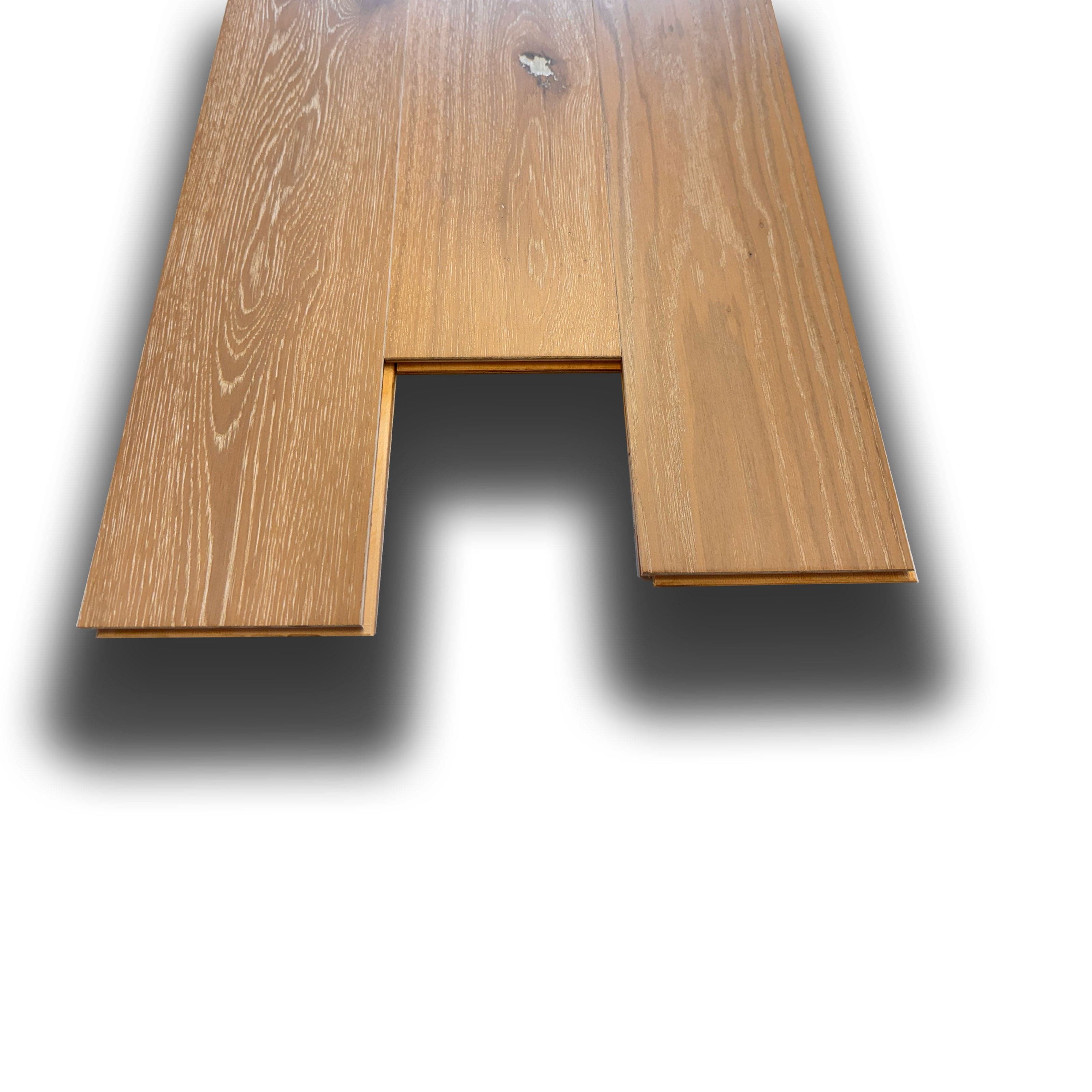 €34,99MQ *MEGA STOCK* Lotto da 87mq di Listone prefinito ROVERE DECAPE' Vern. bisell. Spazz. 17,5x153x600/2100mm (4 nobile) nodo bianco - Eternal Parquet