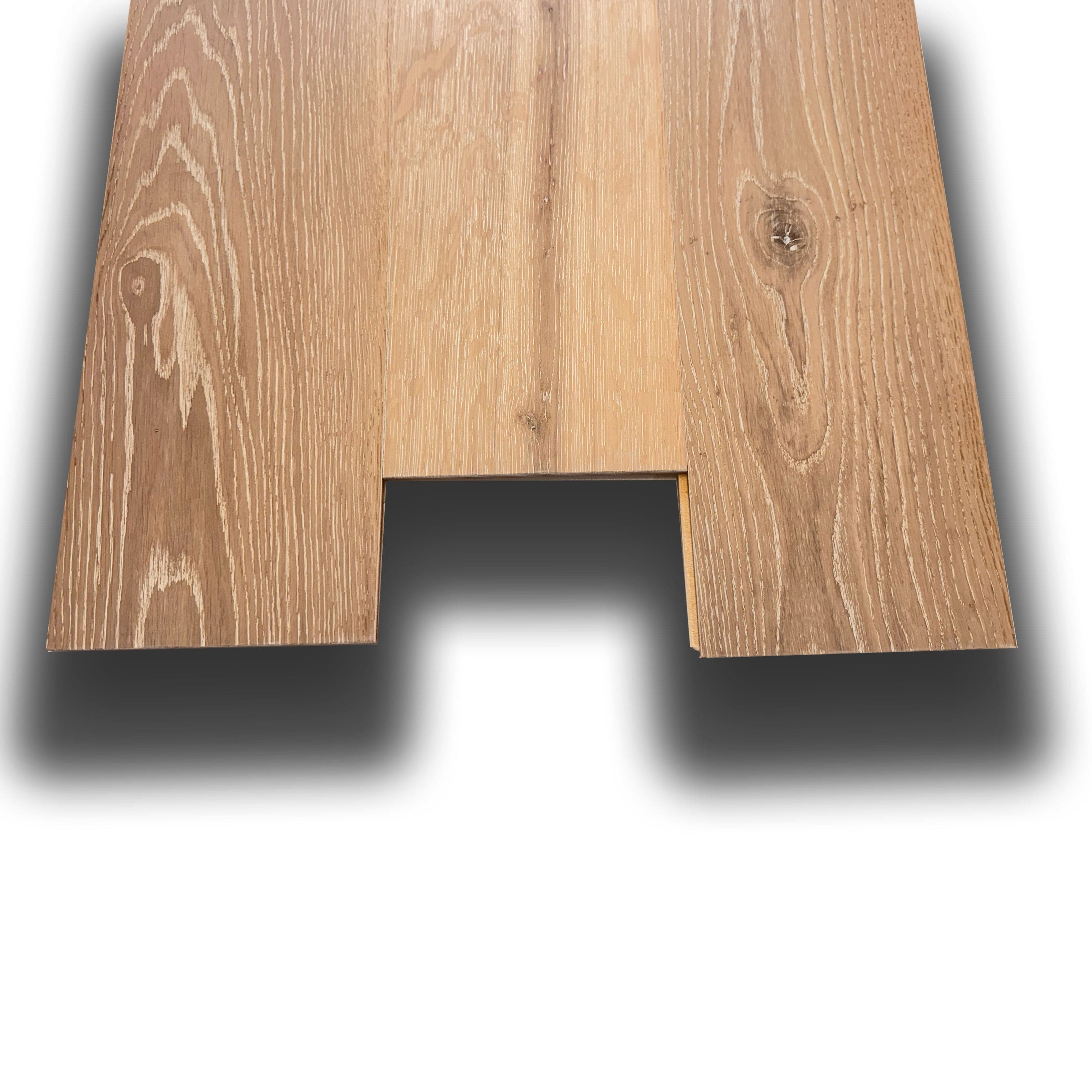 €32,99MQ *MEGA STOCK* Lotto da 49mq di Listone prefinito ROVERE ALEXANDRIA Vern. bisell. Spazz. 13x170x900/2400mm (4 nobile) nodo bianco - Eternal Parquet