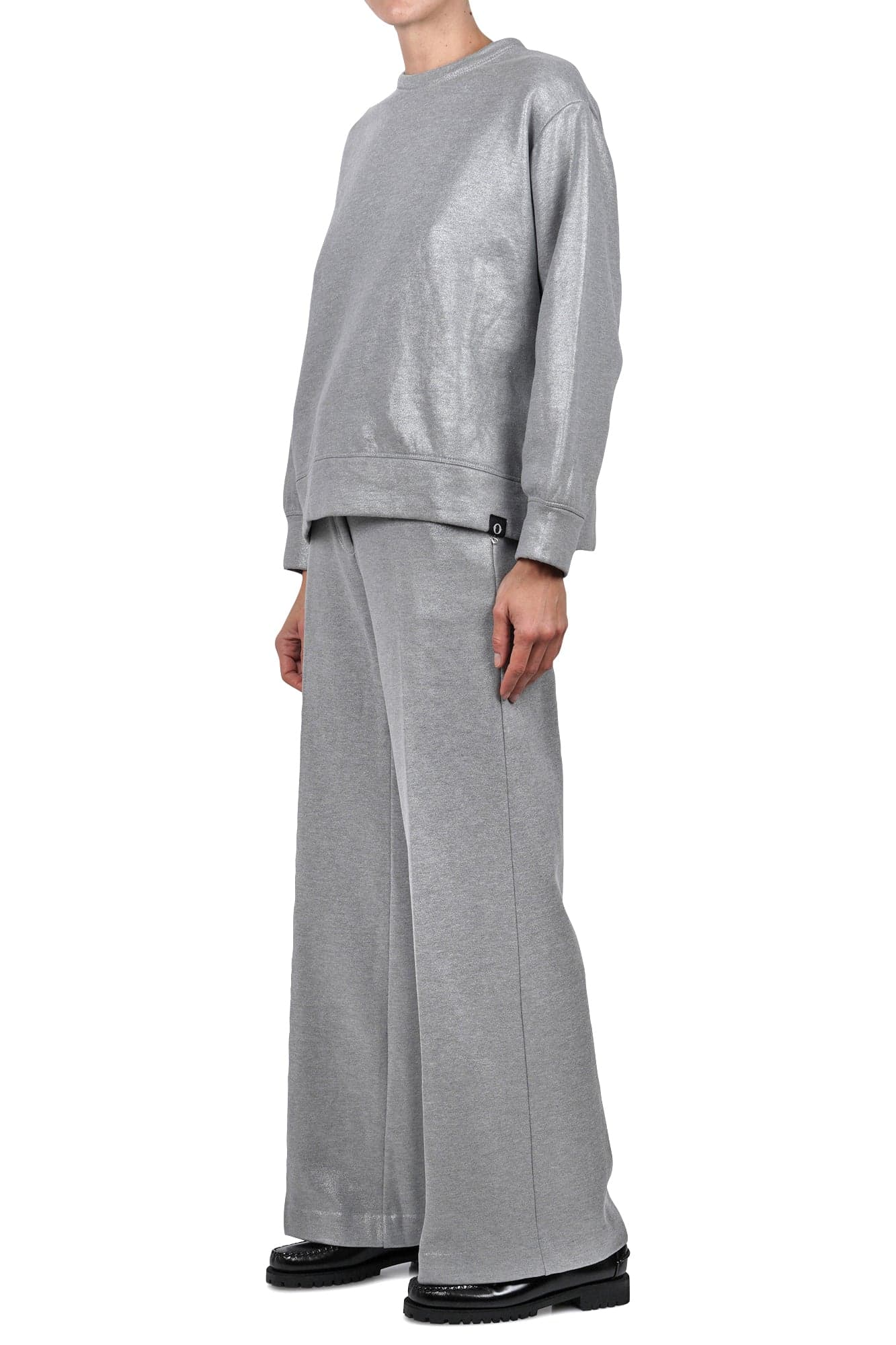 OTTOD'AME Ottod'ame - Pantalone - 461355 - Argento da donna in Pantaloni Drestige - Casamassima, commercioVirtuoso.it