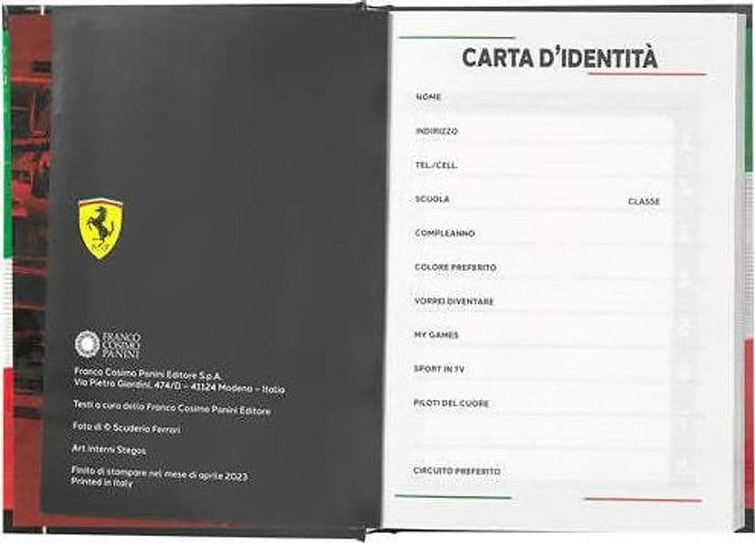 Diario ferrari in Astucci Cartoleria Deja Vu - Crotone, commercioVirtuoso.it
