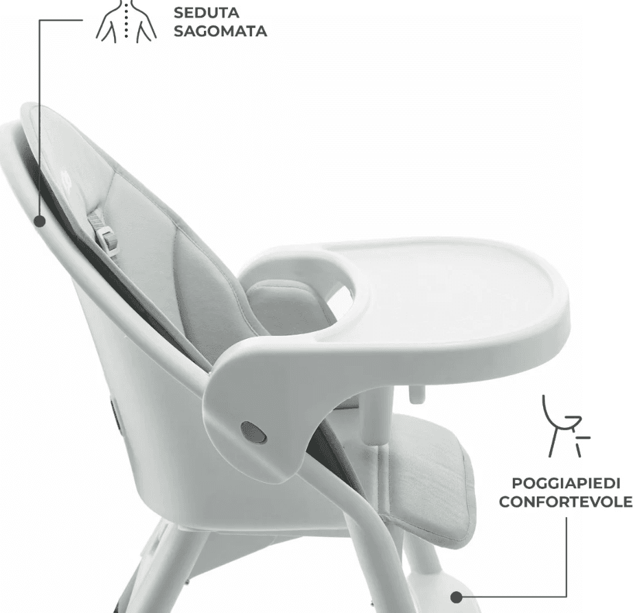 Seggiolone da pappa 2in1 Kinderkraft DINNLY in Seggioloni La Casa Del Bebè - Napoli, commercioVirtuoso.it