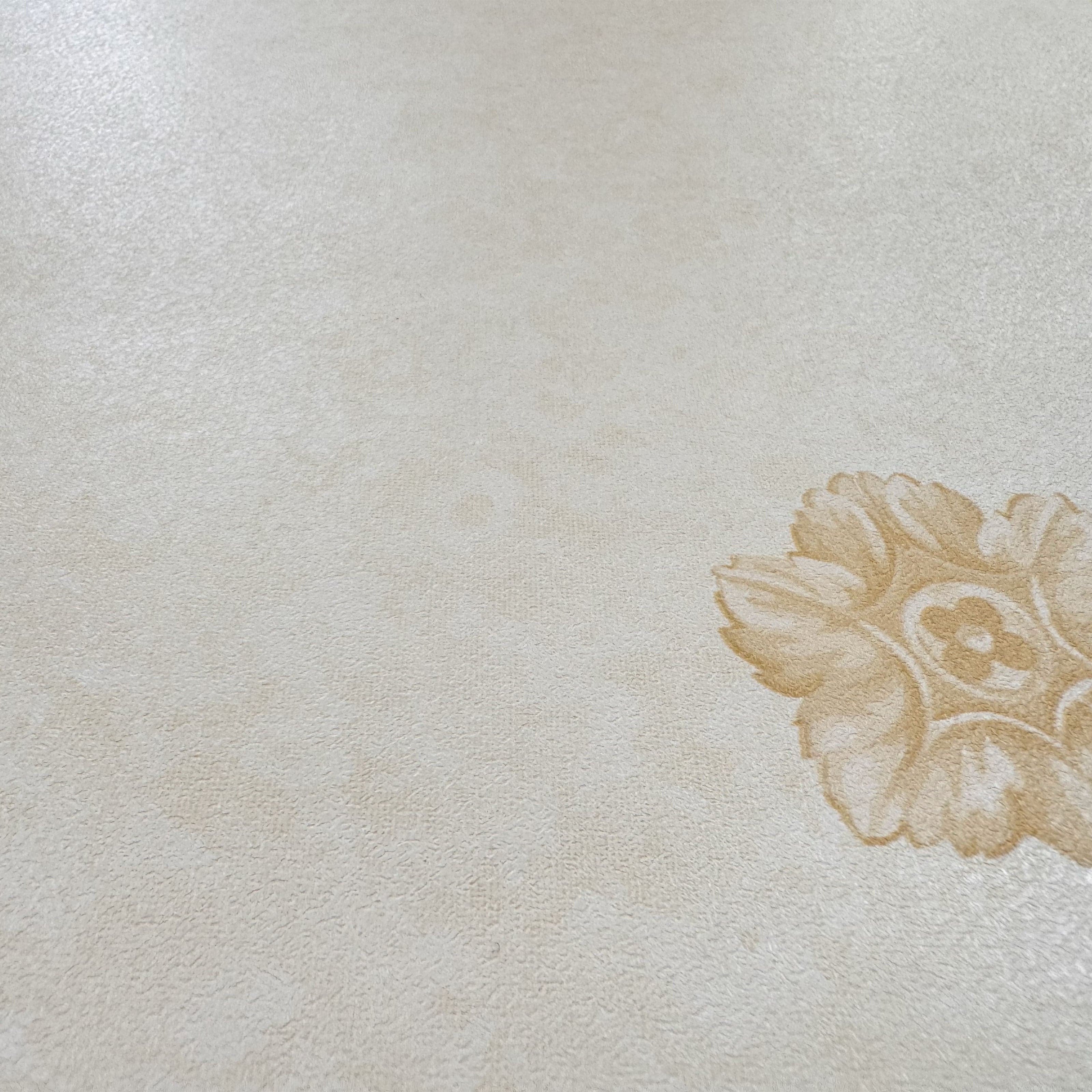 SUPER STOCK €0,56 al mq  - Rotolo da 5,2mq (10x0,52mt) di Carta da Parati vinilica Top Quality lavabile FIORI BEIGE - Eternal Parquet