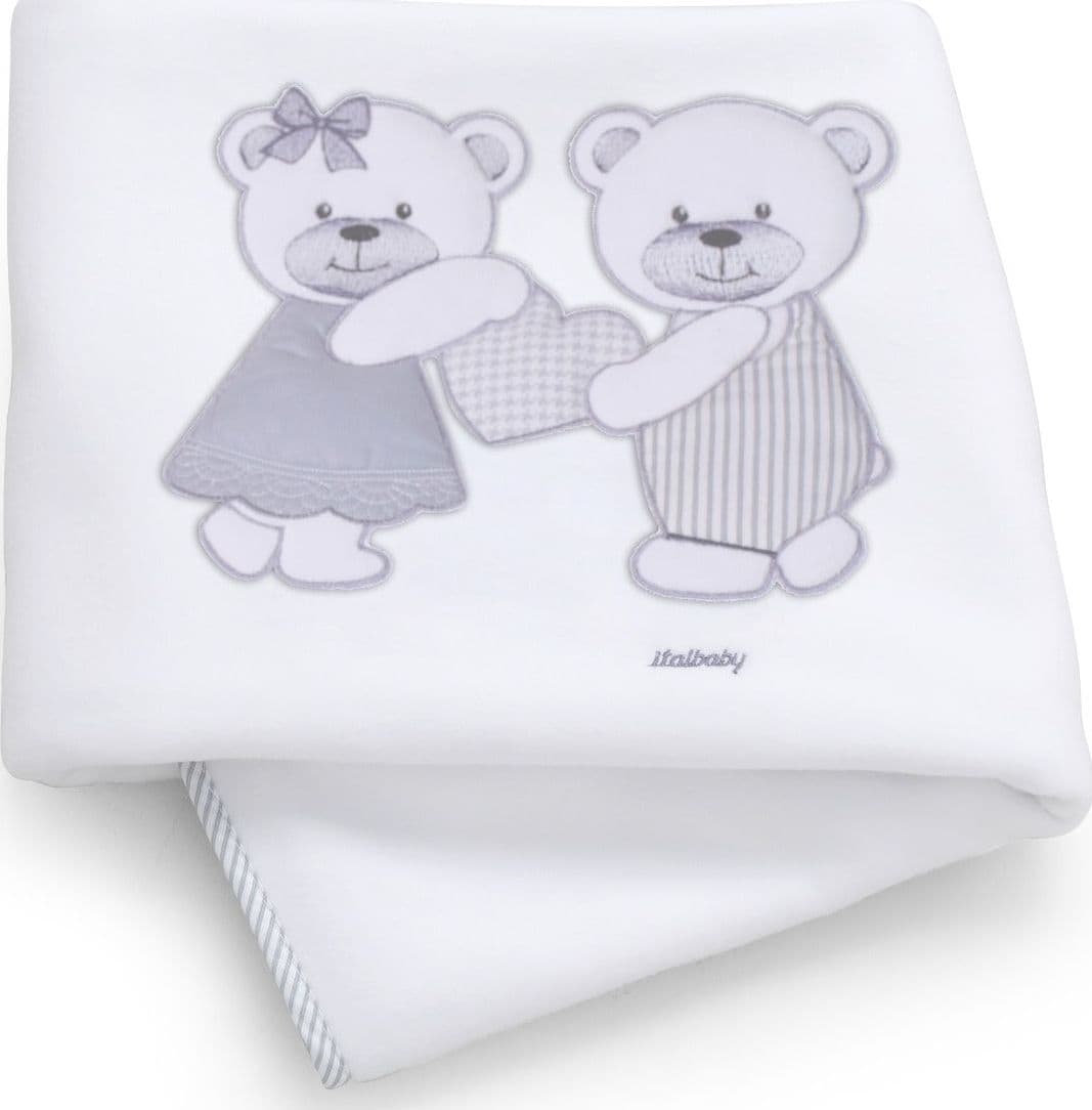 Copertina Lettino in Pile Italbaby Dolci Coccole  - 2