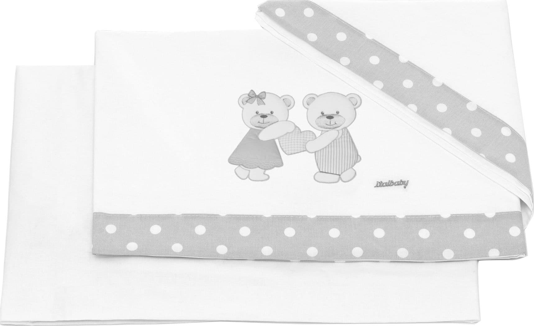 Set Lenzuola Lettino Italbaby Dolci Coccole 3Pz in Lenzuola da lettino con sbarre La Casa Del Bebè - Napoli, commercioVirtuoso.it