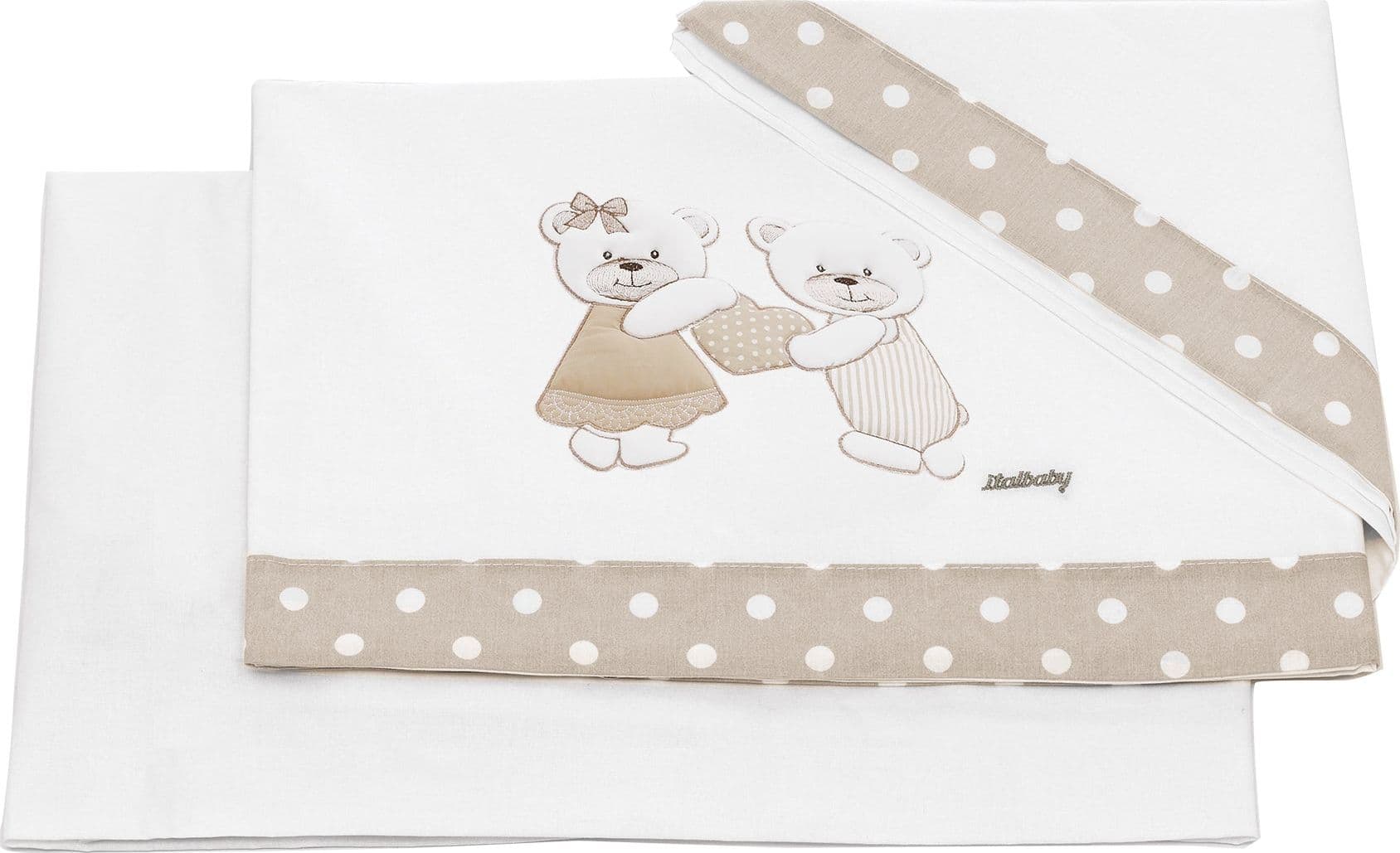 Set Lenzuola Lettino Italbaby Dolci Coccole 3Pz in Lenzuola da lettino con sbarre La Casa Del Bebè - Napoli, commercioVirtuoso.it