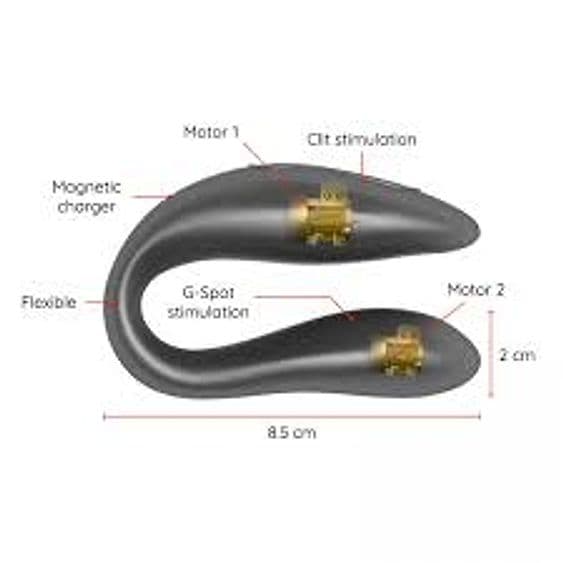 Oninder Lisboa Nero Stimolatore Punto G Clitoride App Bluetooth IPX7 USB in prodotto Erosdom - Palmi, commercioVirtuoso.it