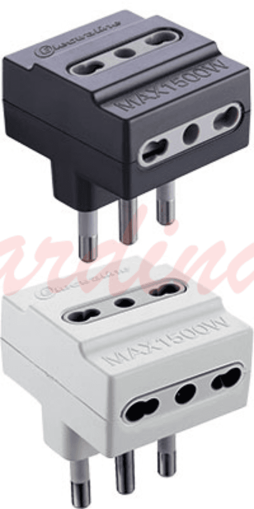 Adattatore triplo spina 2P+T 16A 3 prese bipasso 10/16A electraline in Multiprese Eternal Brico - Ariano Irpino, commercioVirtuoso.it