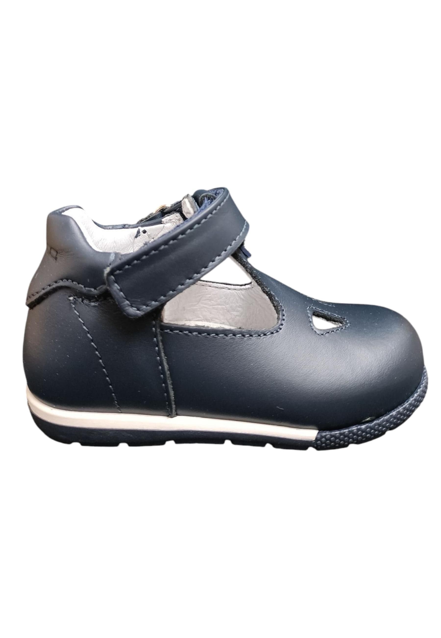 Scarpe occhi di bue Unisex bambini balducci cita  blue-bianco velcro - 6