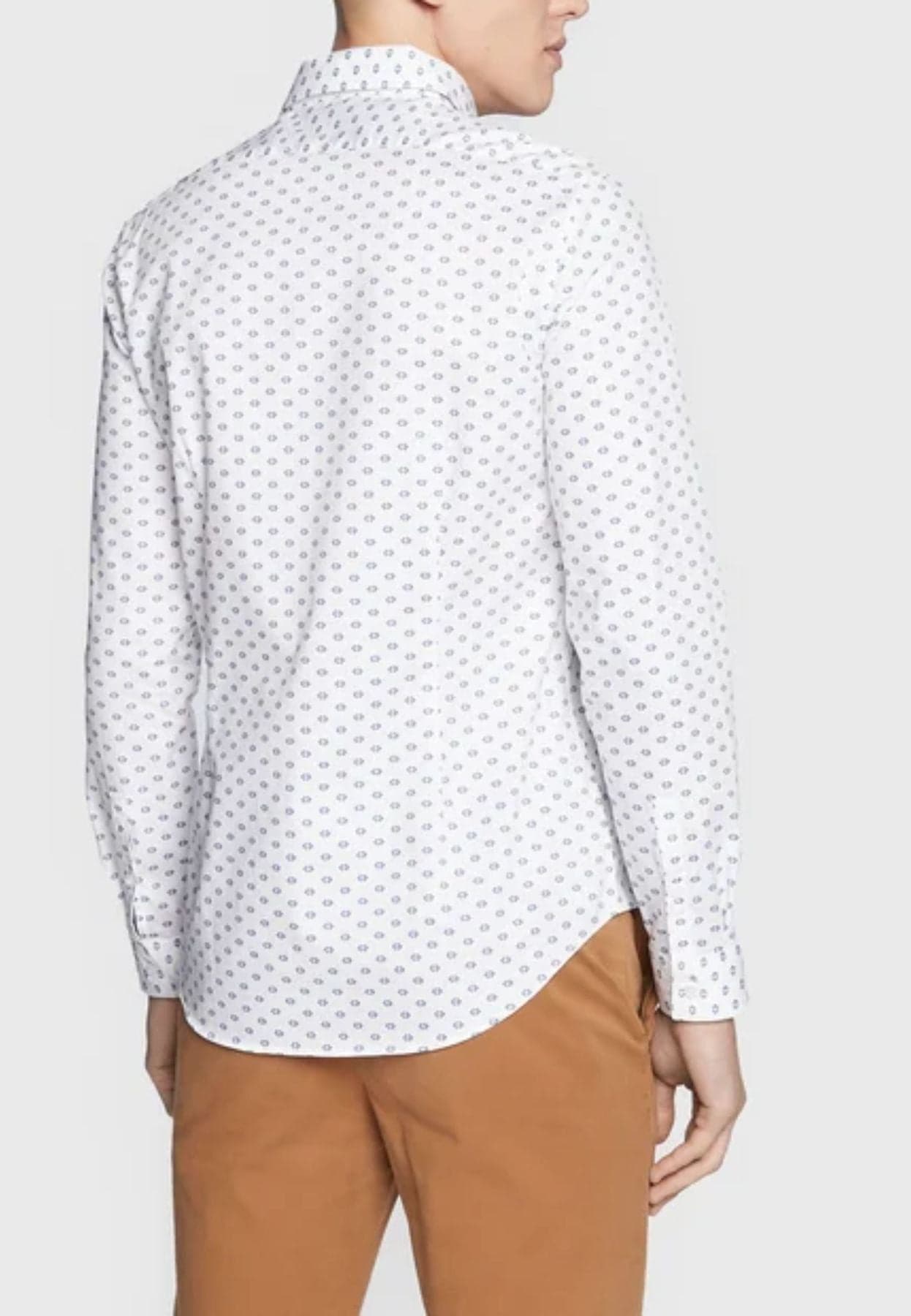 calvin klein Camicie CK LOGO PRINT SLIM SHIRT da uomo in Camicie casual Drestige - Casamassima, commercioVirtuoso.it