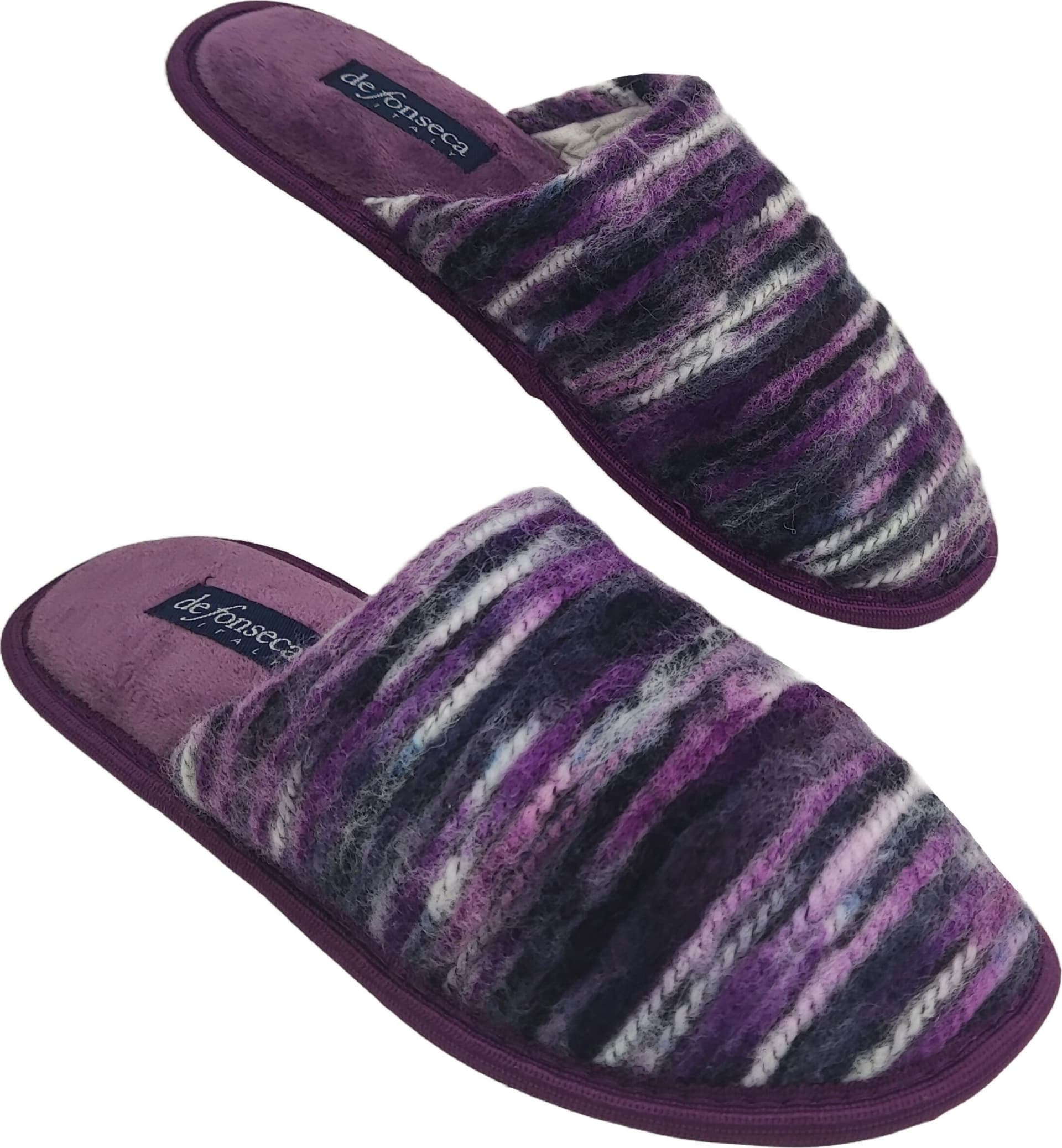 de fonseca Folk Meravigliose Ciabatte Artistiche da Donna, Pantofole Invernali in Cotone di Prima Scelta, Slippers Comode e Lavabili per Casa, Ultima Moda qualità in Ciabatte moda Primo Calzature - Venezia, commercioVirtuoso.it